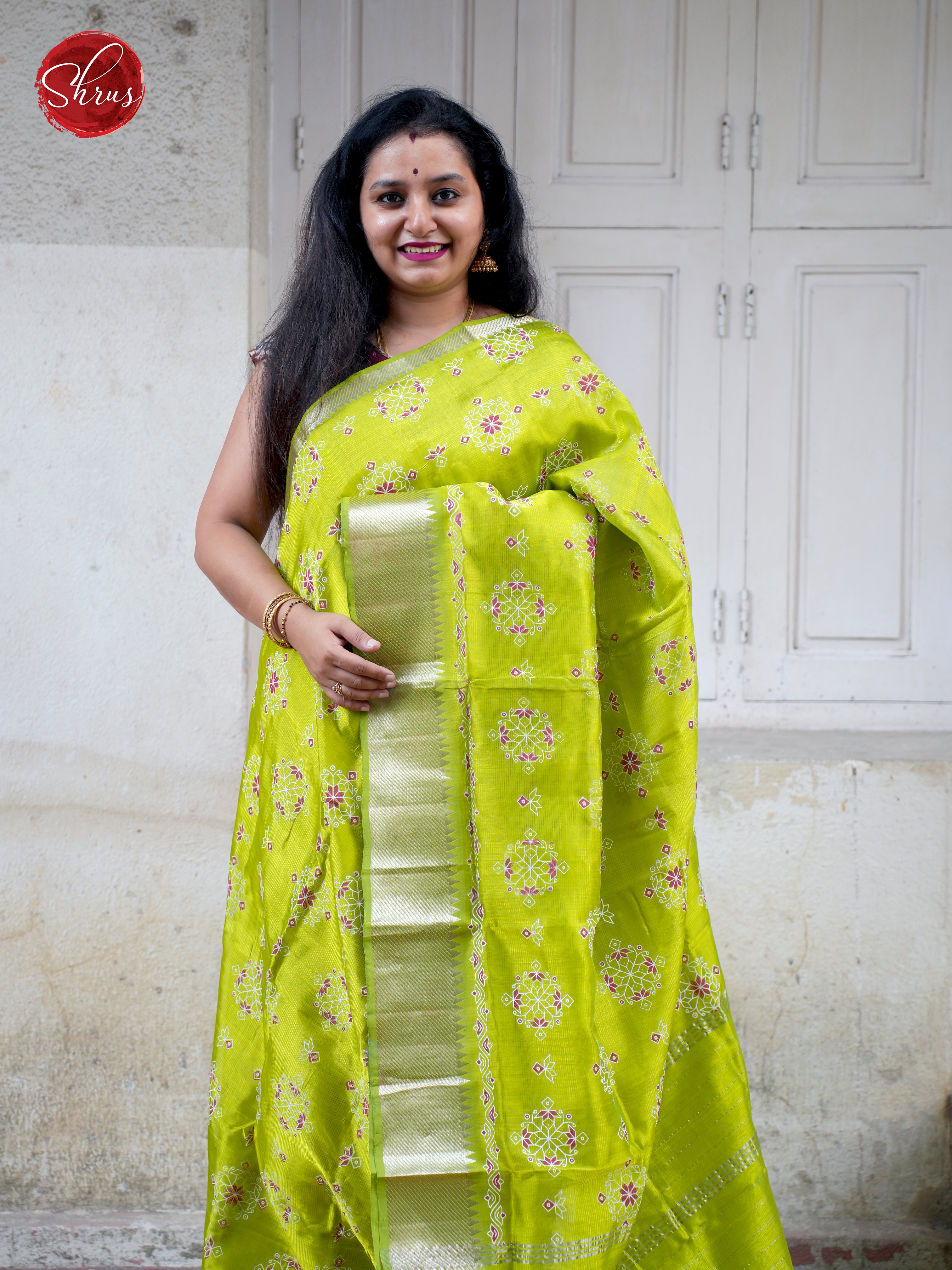 Green(single Tone) - Mangalagiri silkcotton - Shop on ShrusEternity.com