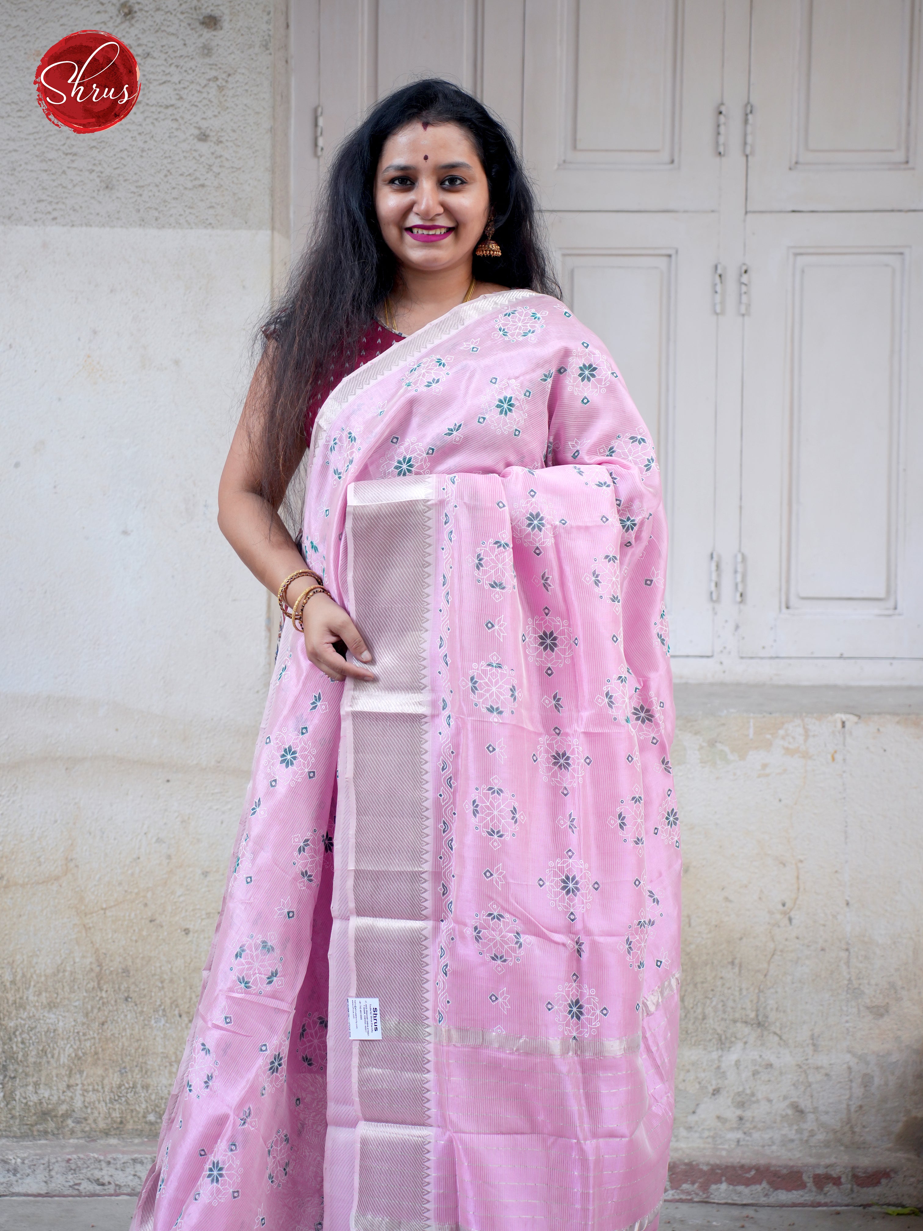 Pink(Single Tone) - Mangalagiri SilkCotton - Shop on ShrusEternity.com
