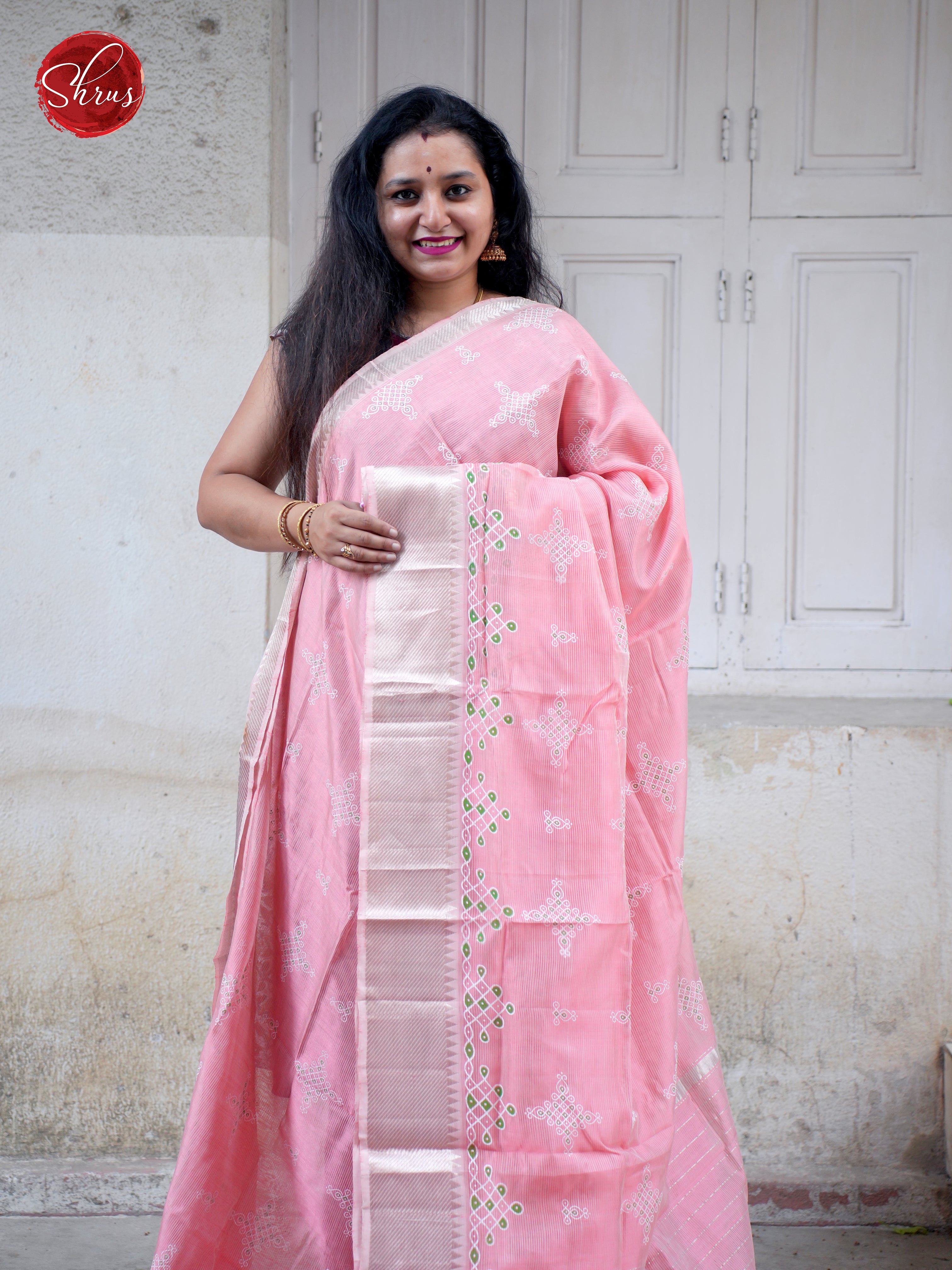 Pink(Single Tone) - Mangalagiri SilkCotton - Shop on ShrusEternity.com