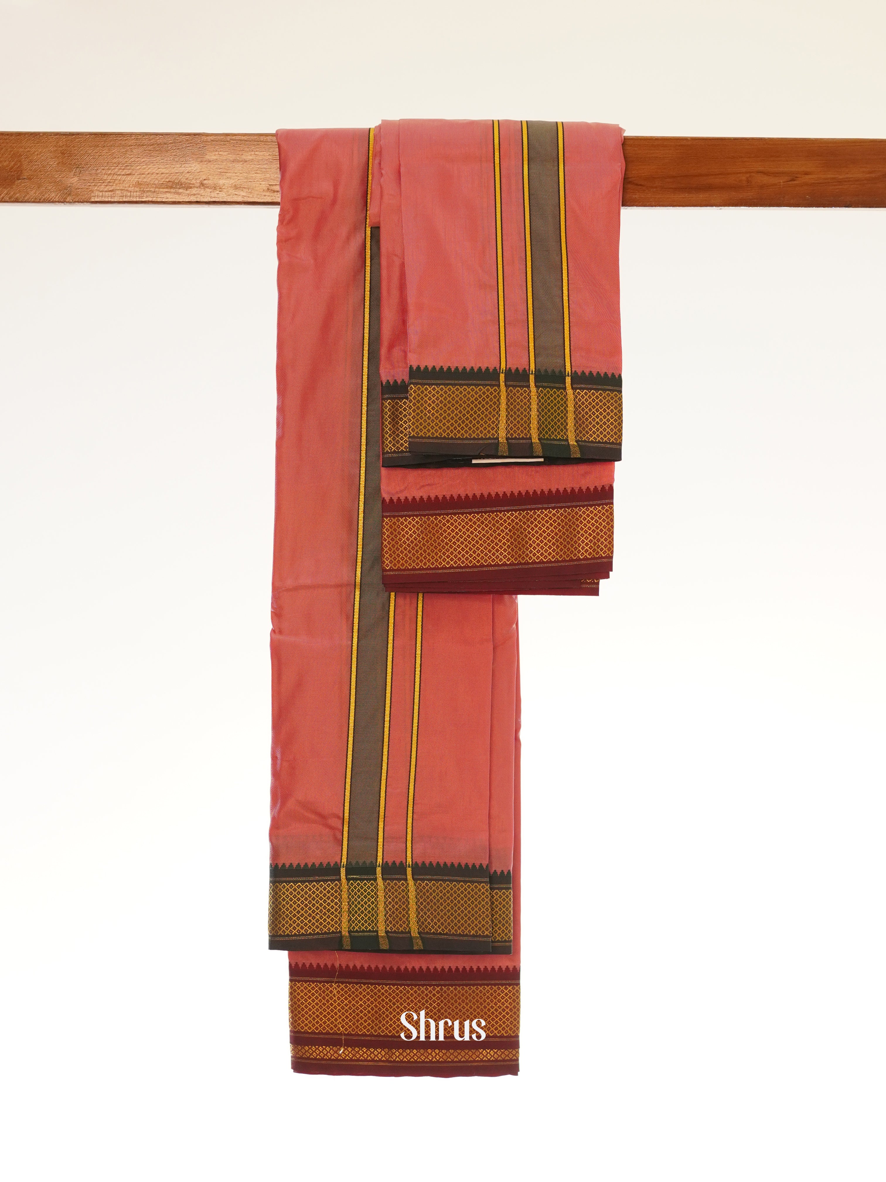 Pink & Green - Dhoti - Shop on ShrusEternity.com