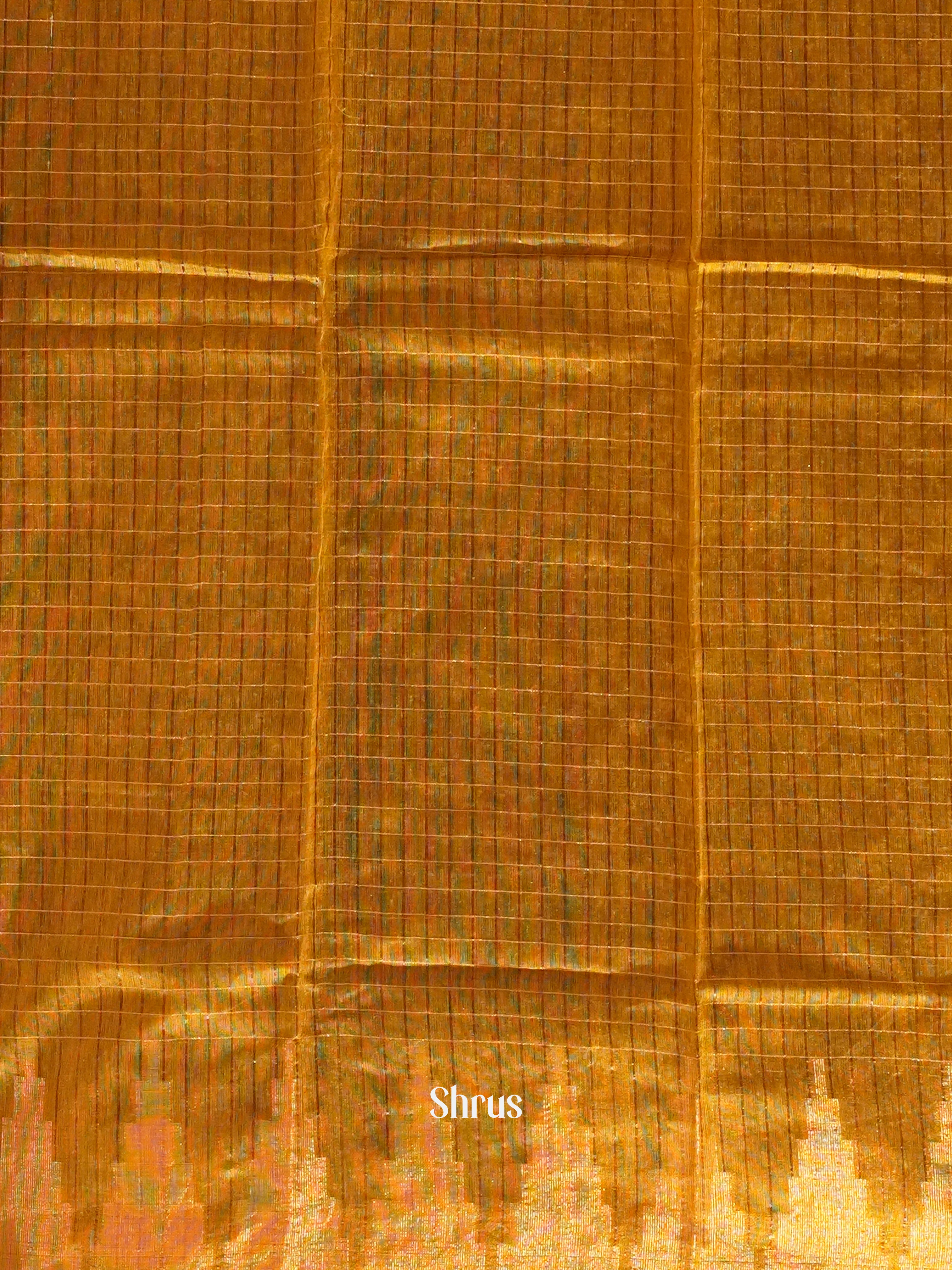 Black & Brown - Mercerized Cotton Saree - Shop on ShrusEternity.com