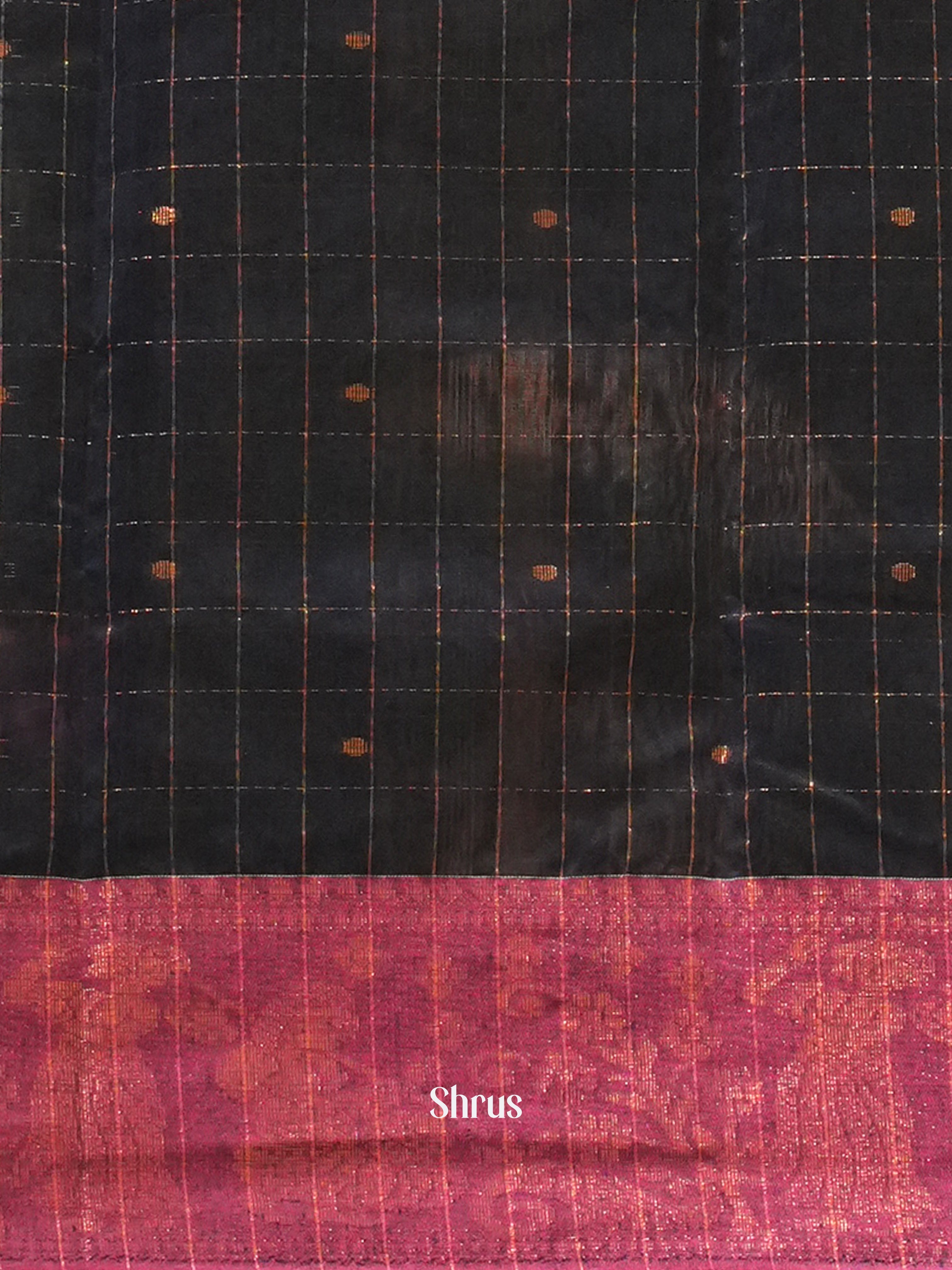 Red & Blue - Mercerized cotton Saree - Shop on ShrusEternity.com
