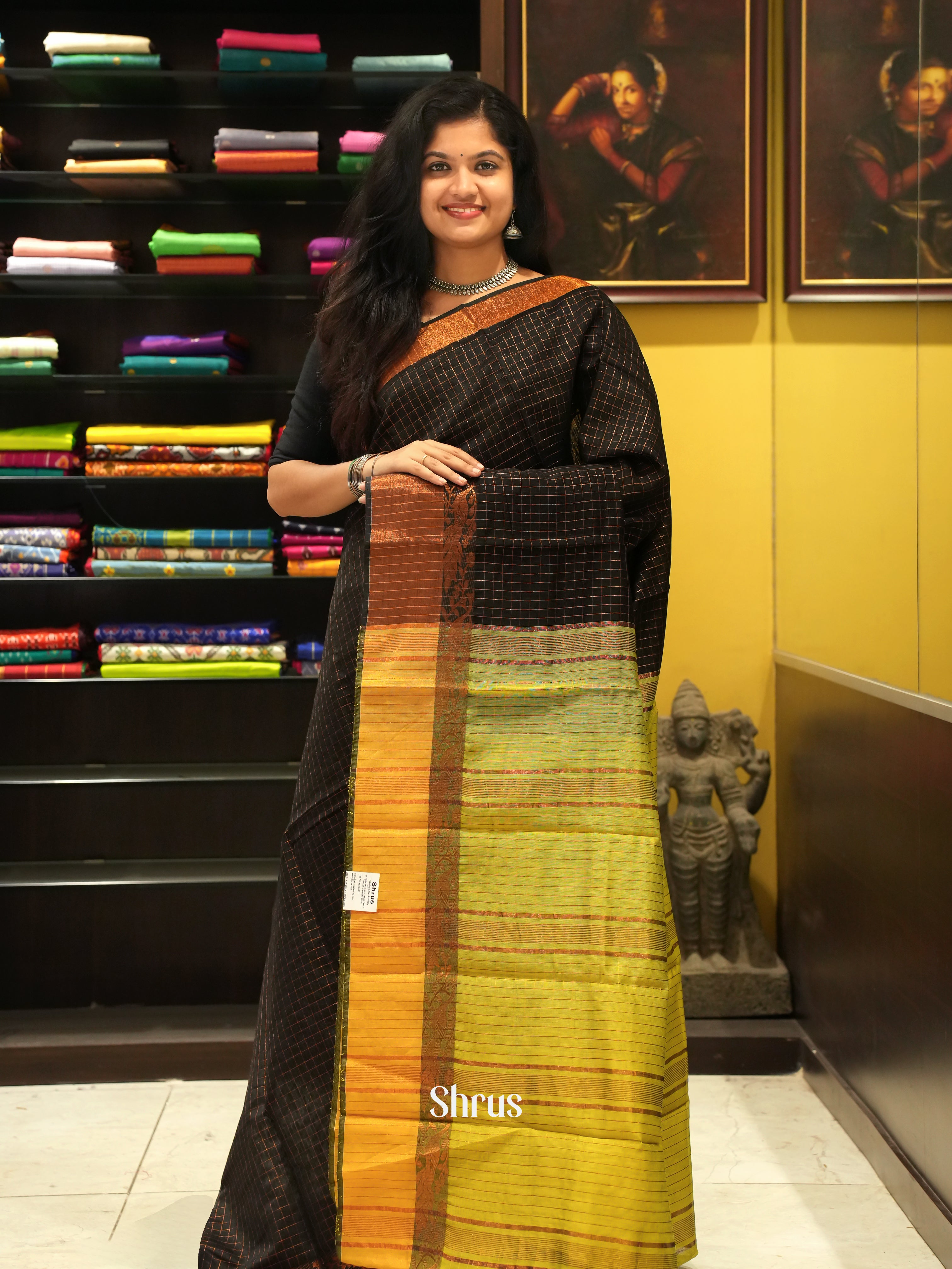 Black & Green - Mercerized cotton - Shop on ShrusEternity.com