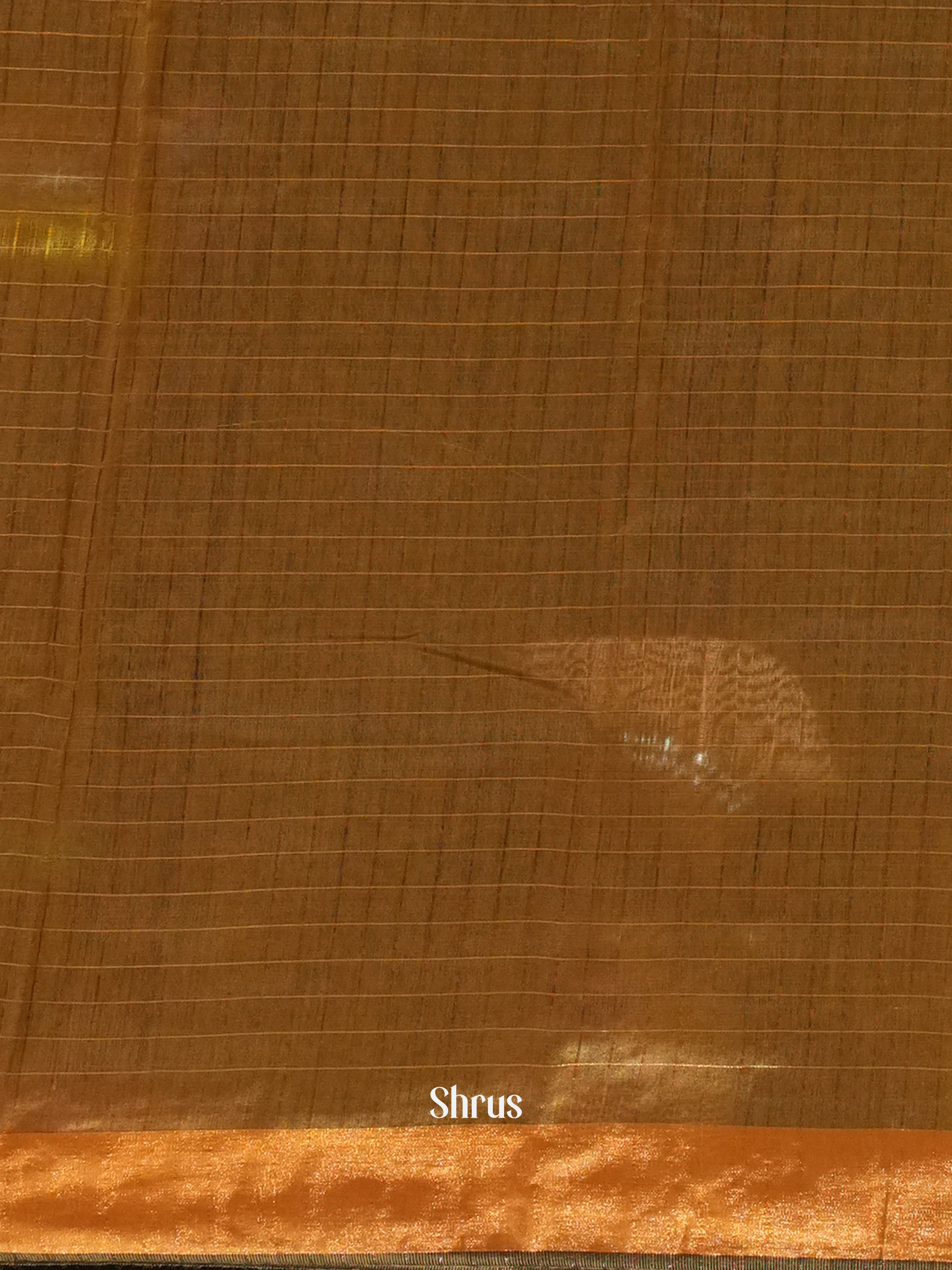Maroon & Brown- Mercerized cotton Saree - Shop on ShrusEternity.com