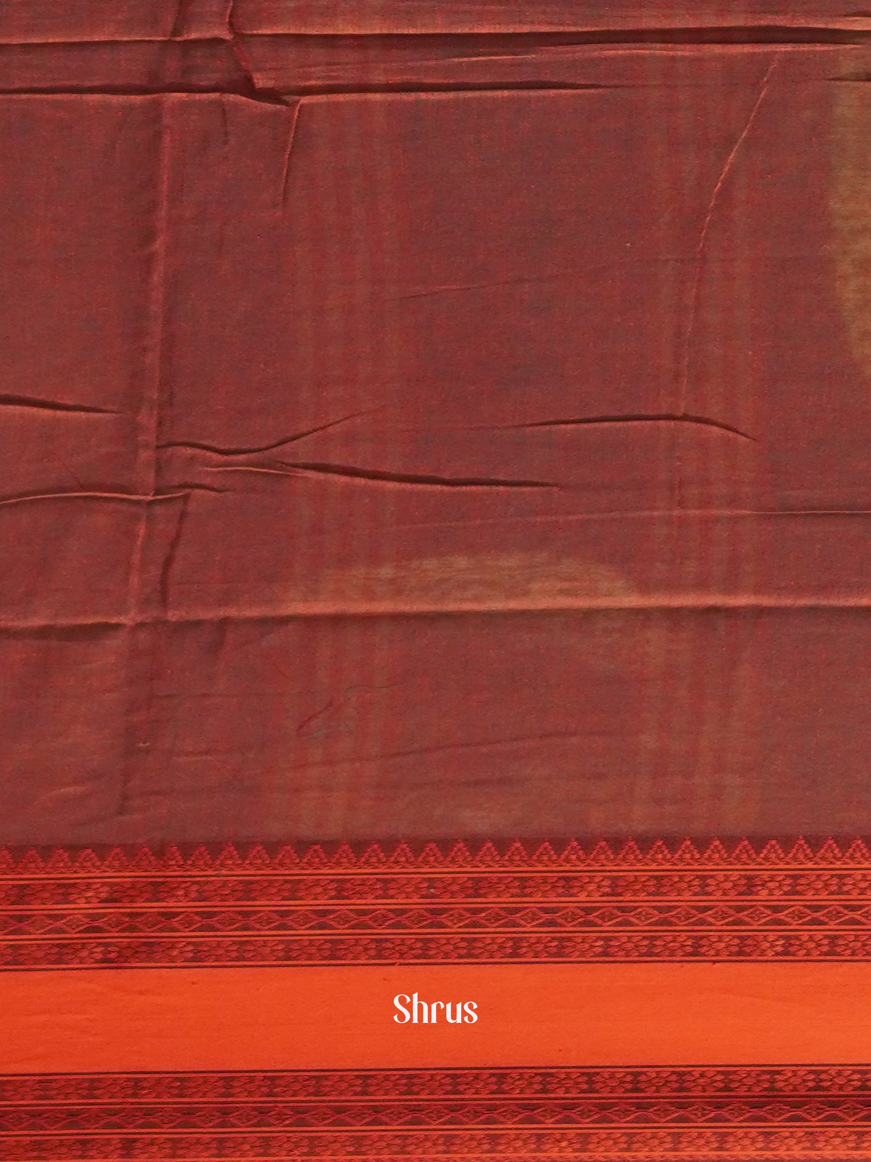 Green & Maroon- Bengal cotton Saree - Shop on ShrusEternity.com