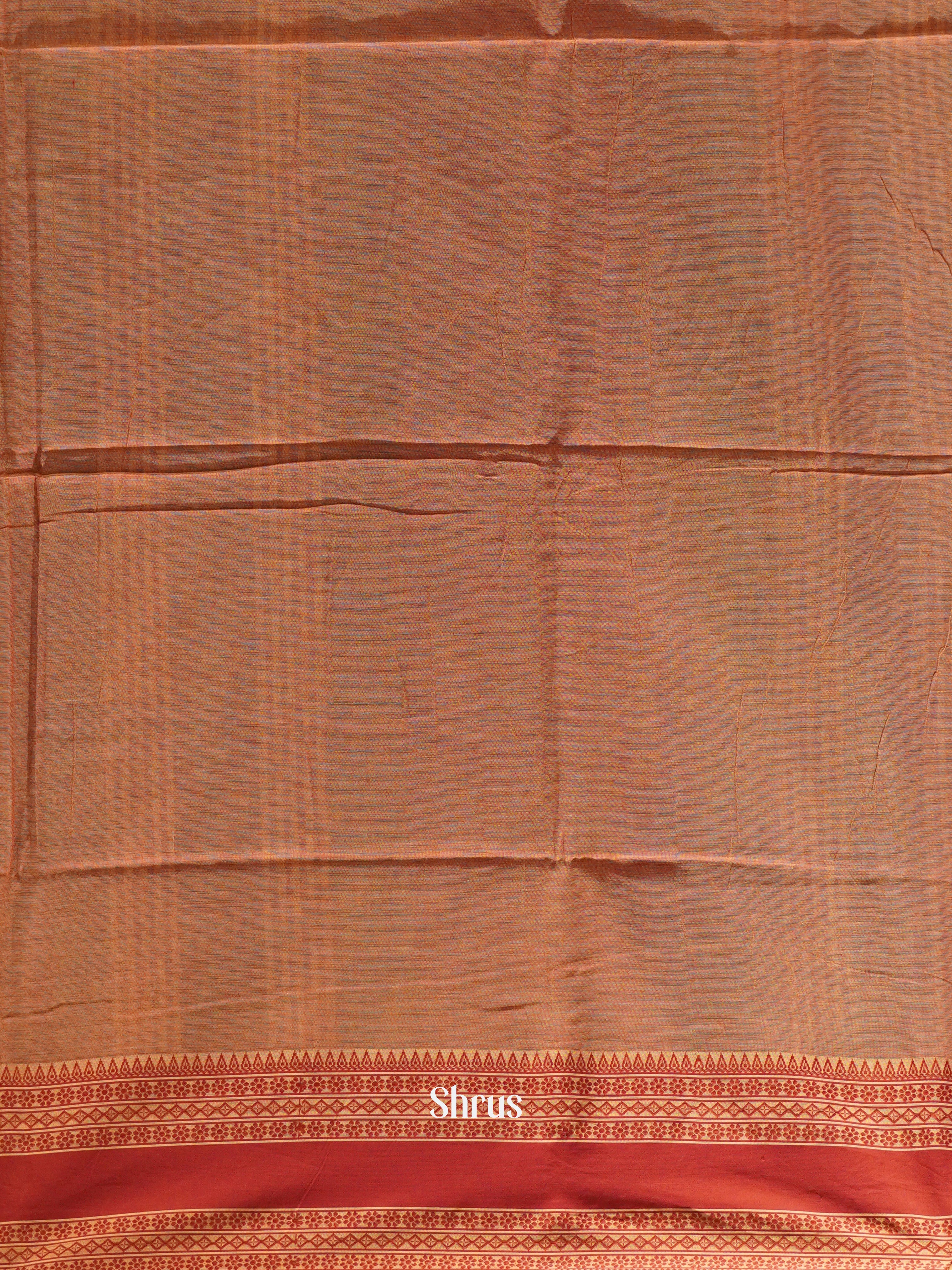Grey Green & Maroon - Bengal cotton Saree - Shop on ShrusEternity.com