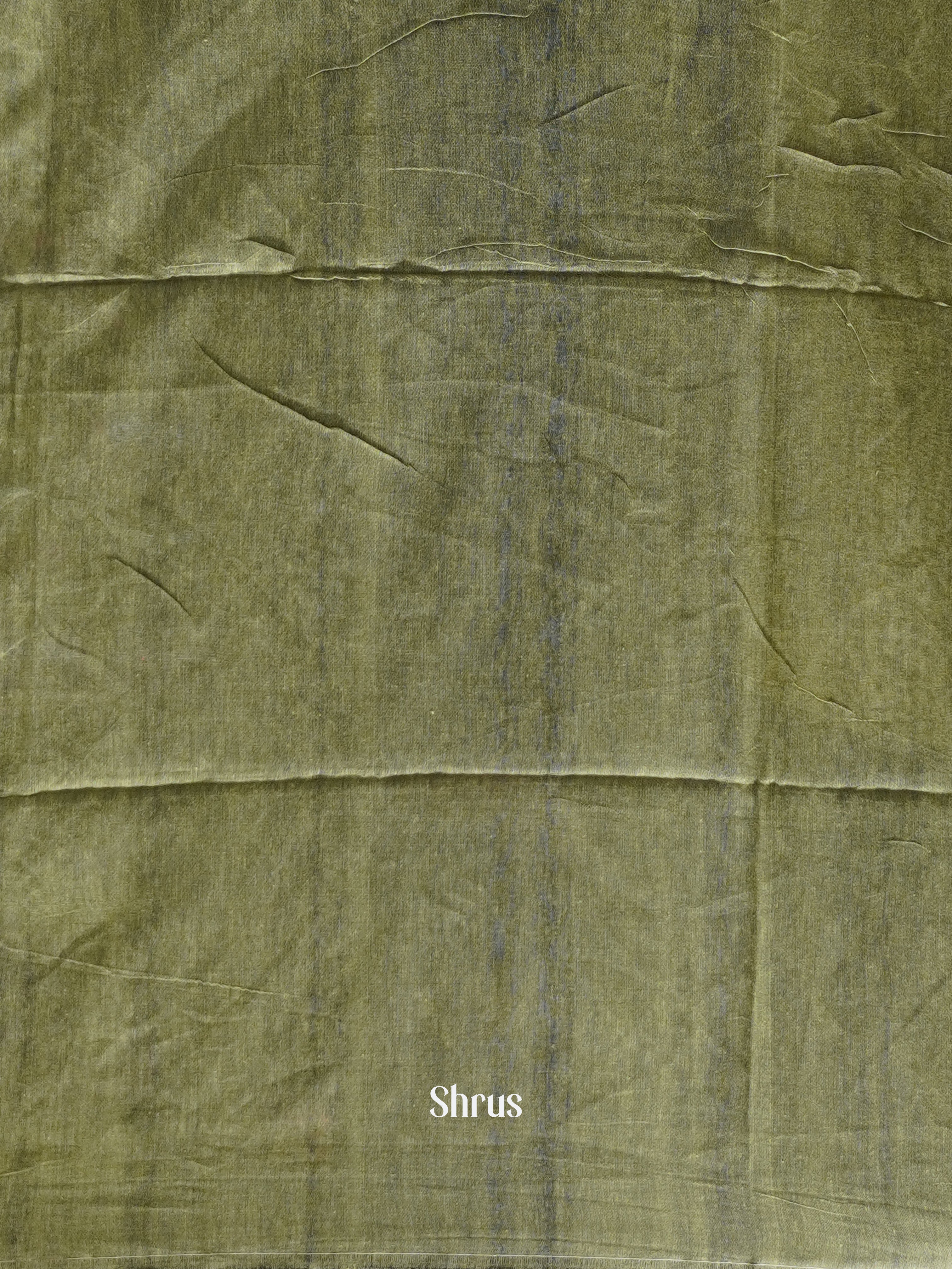Grey Green & Black - Bengal cotton Saree - Shop on ShrusEternity.com