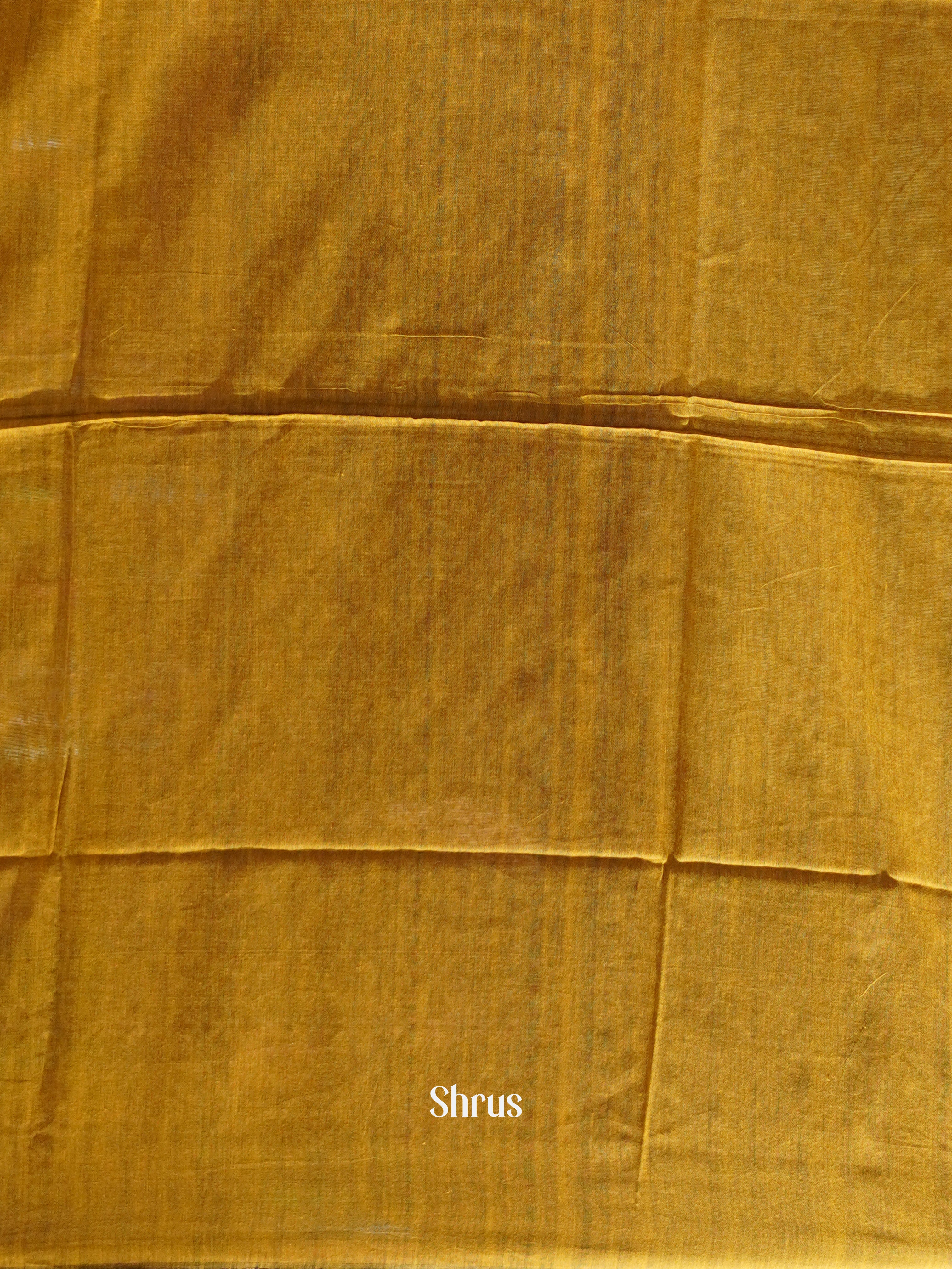 Mustard & Maroon - Bengal cotton Saree - Shop on ShrusEternity.com