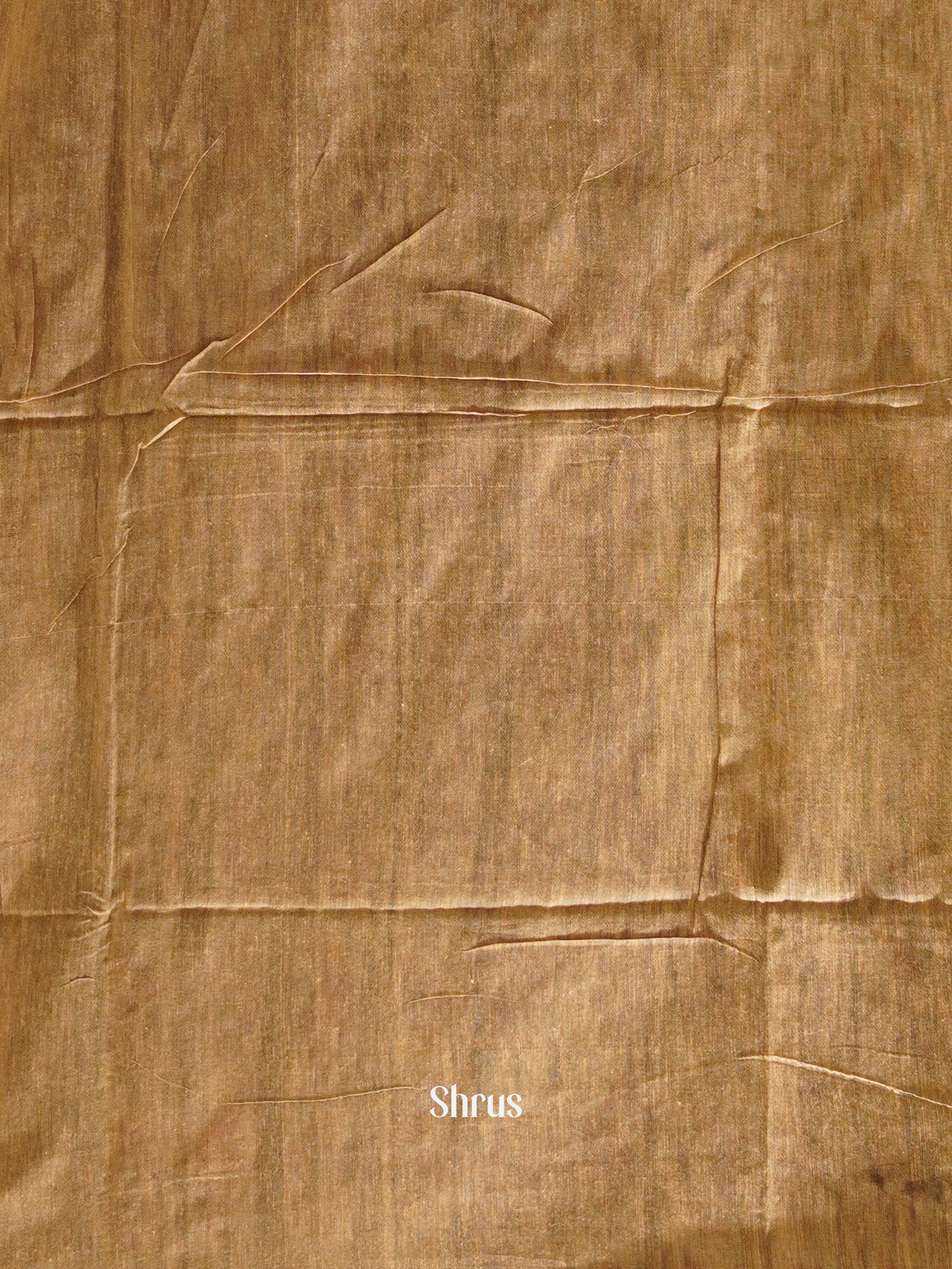 Dusty Brown & Grey - Bengal cotton Saree - Shop on ShrusEternity.com