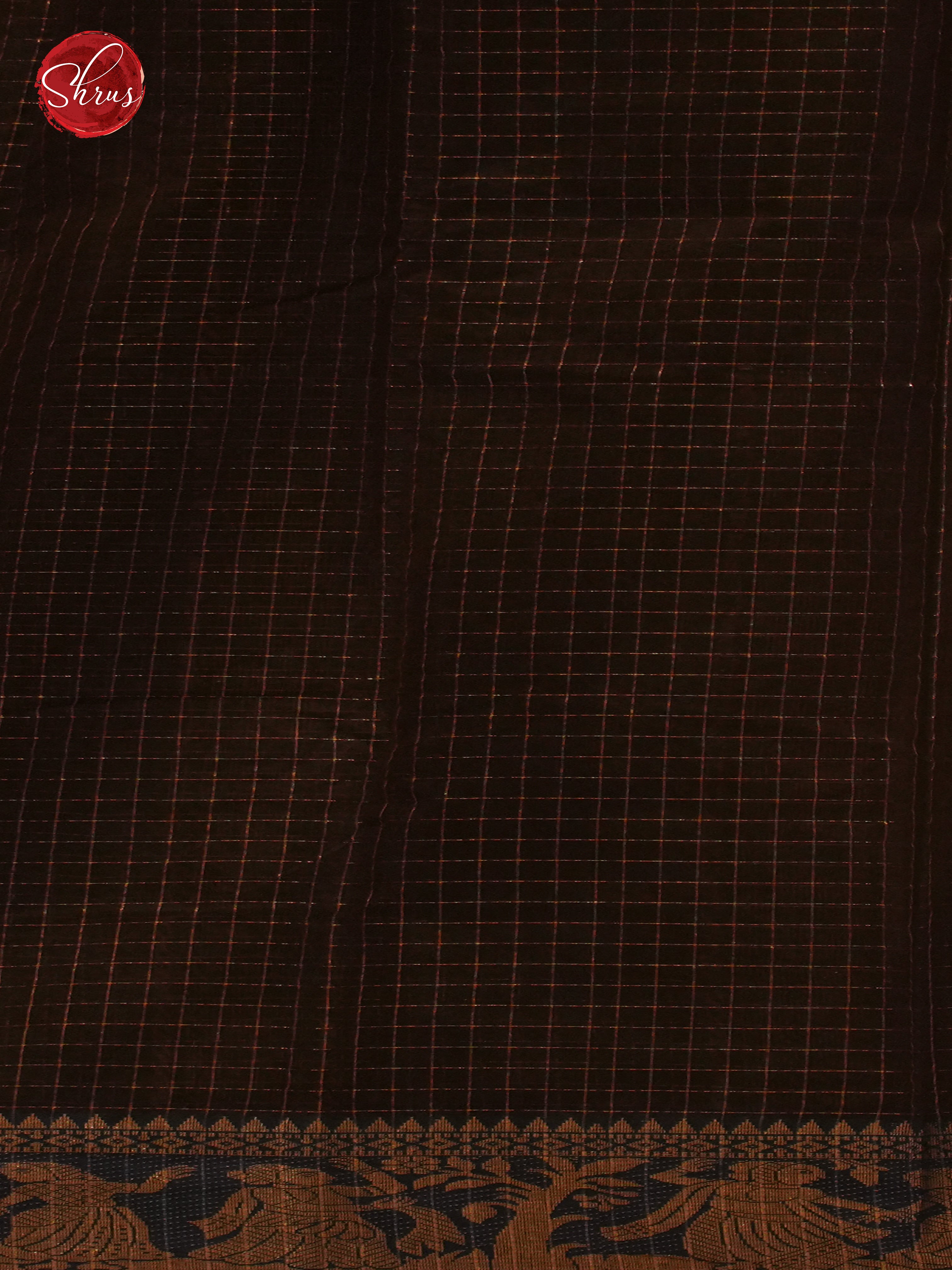Mehandi Green & Brown - Mercerized Cotton Saree - Shop on ShrusEternity.com