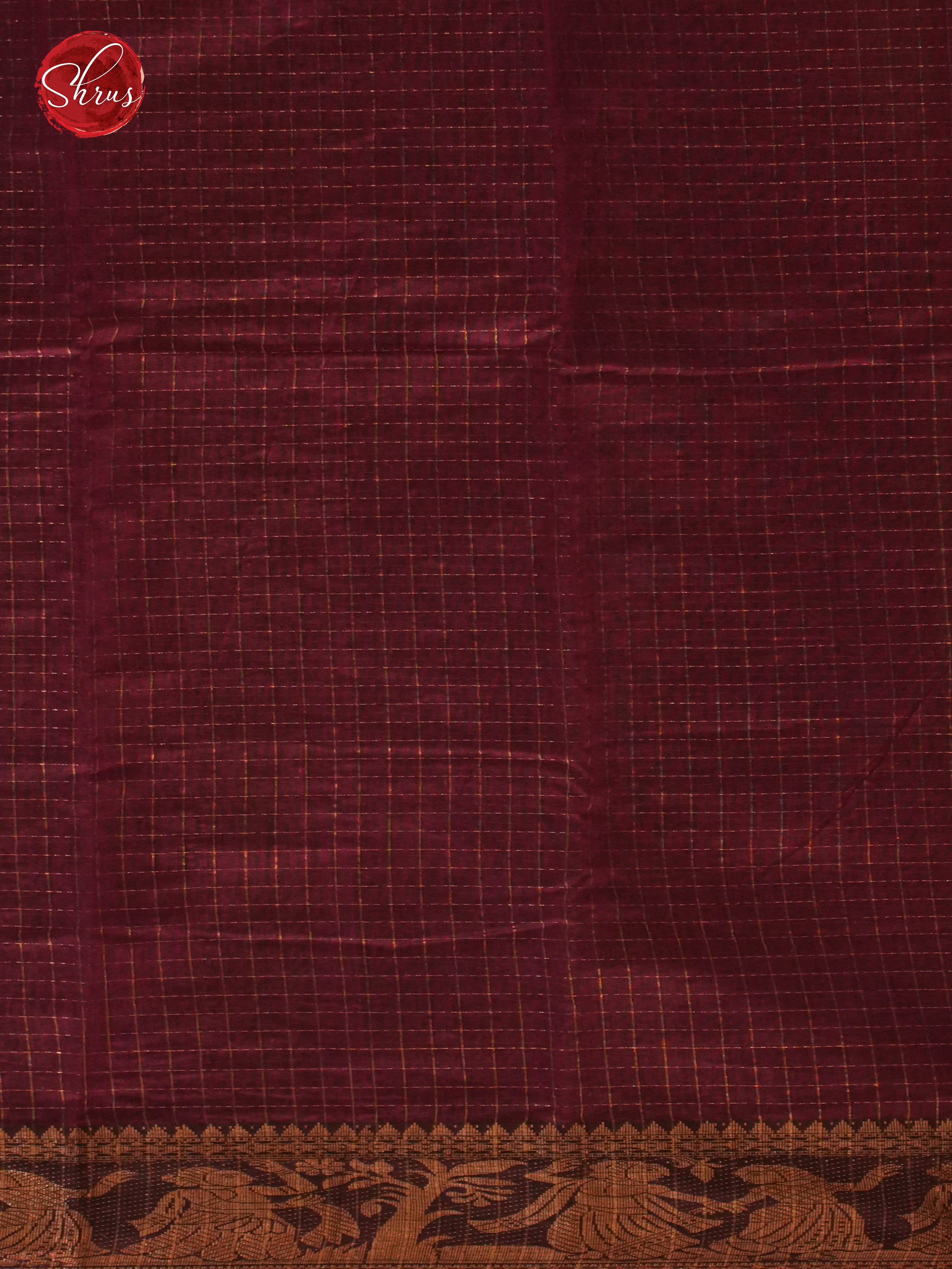 Green & Maroon - Mercerized Cotton Saree - Shop on ShrusEternity.com