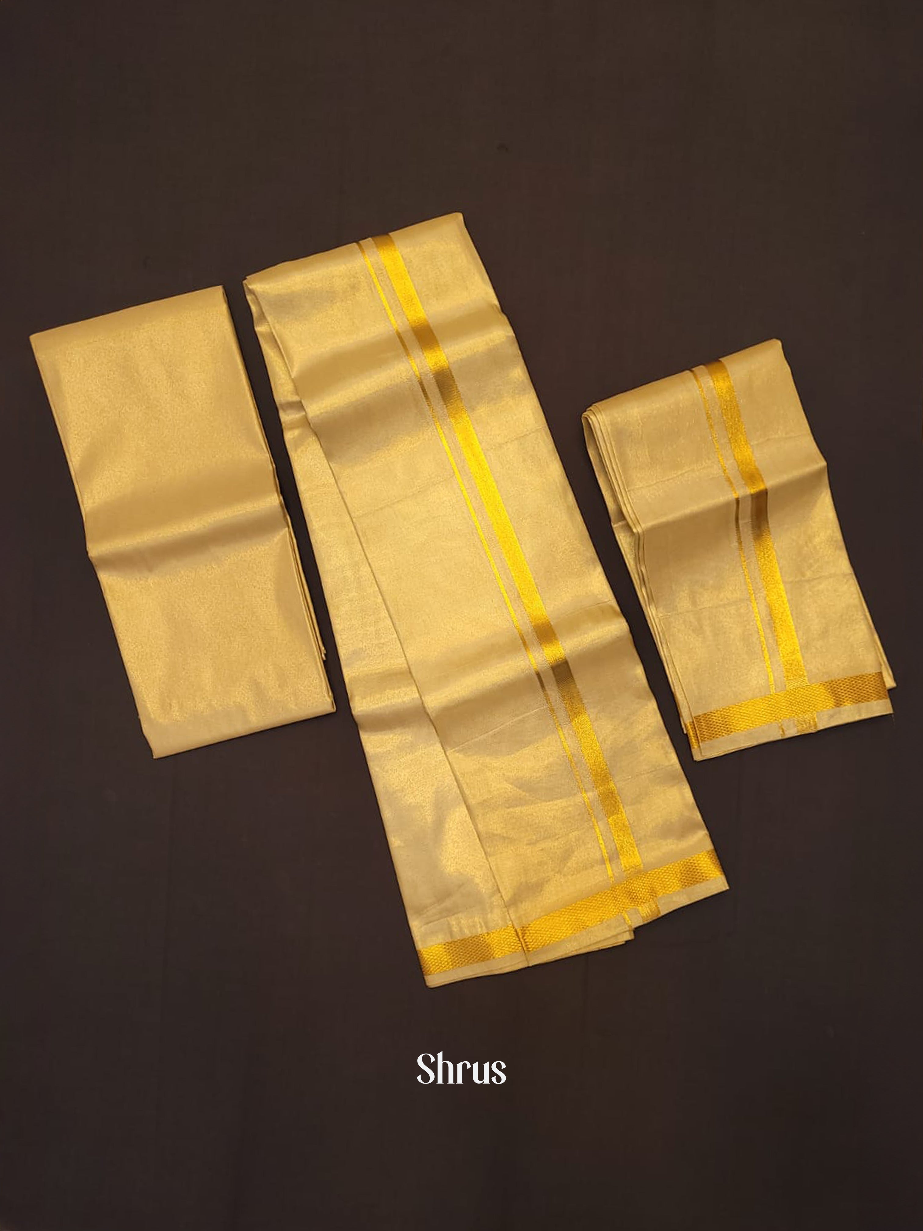 Gold - Dhoti - Shop on ShrusEternity.com