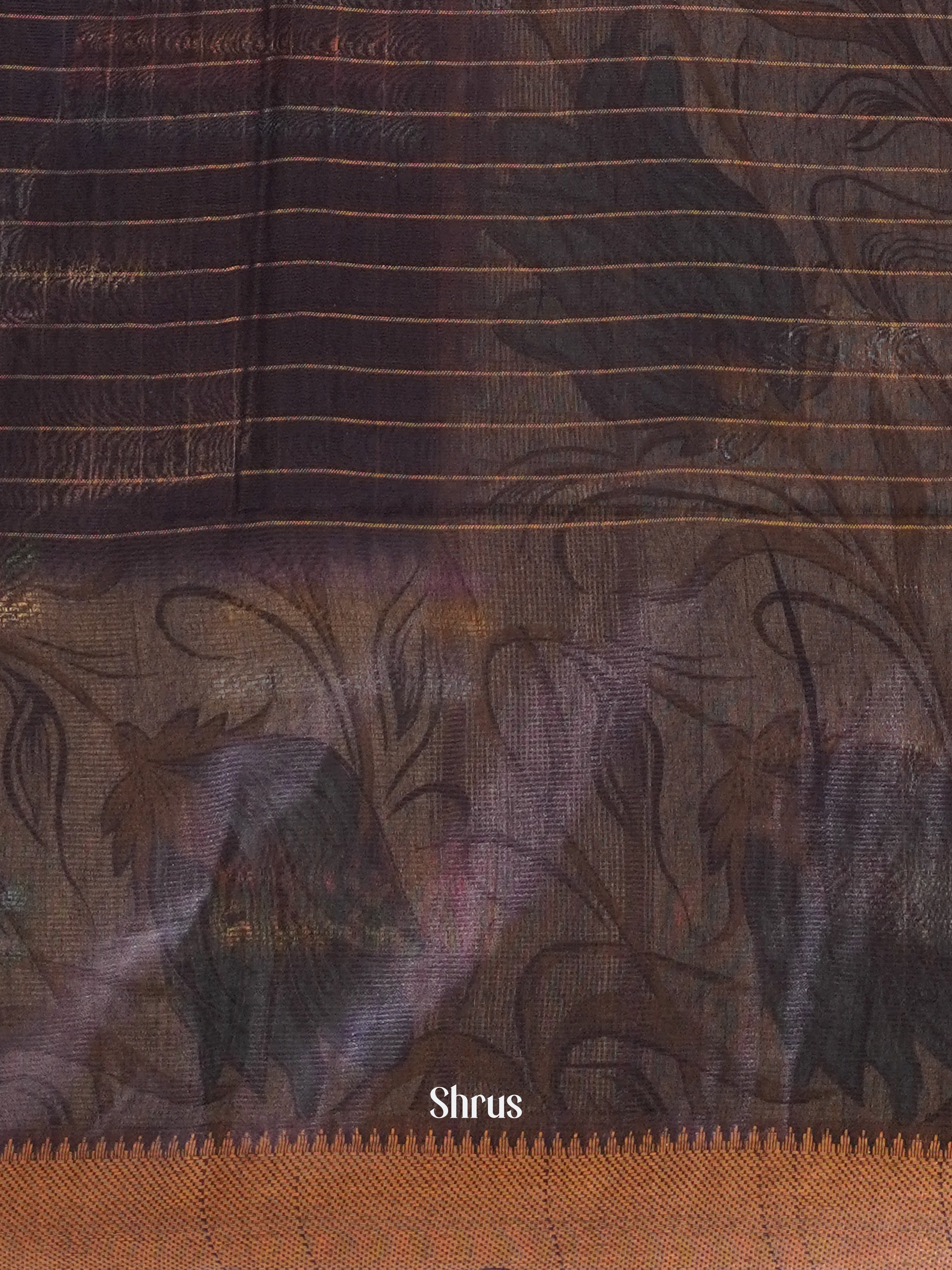 Blue & Cream - Semi Tussar Saree - Shop on ShrusEternity.com