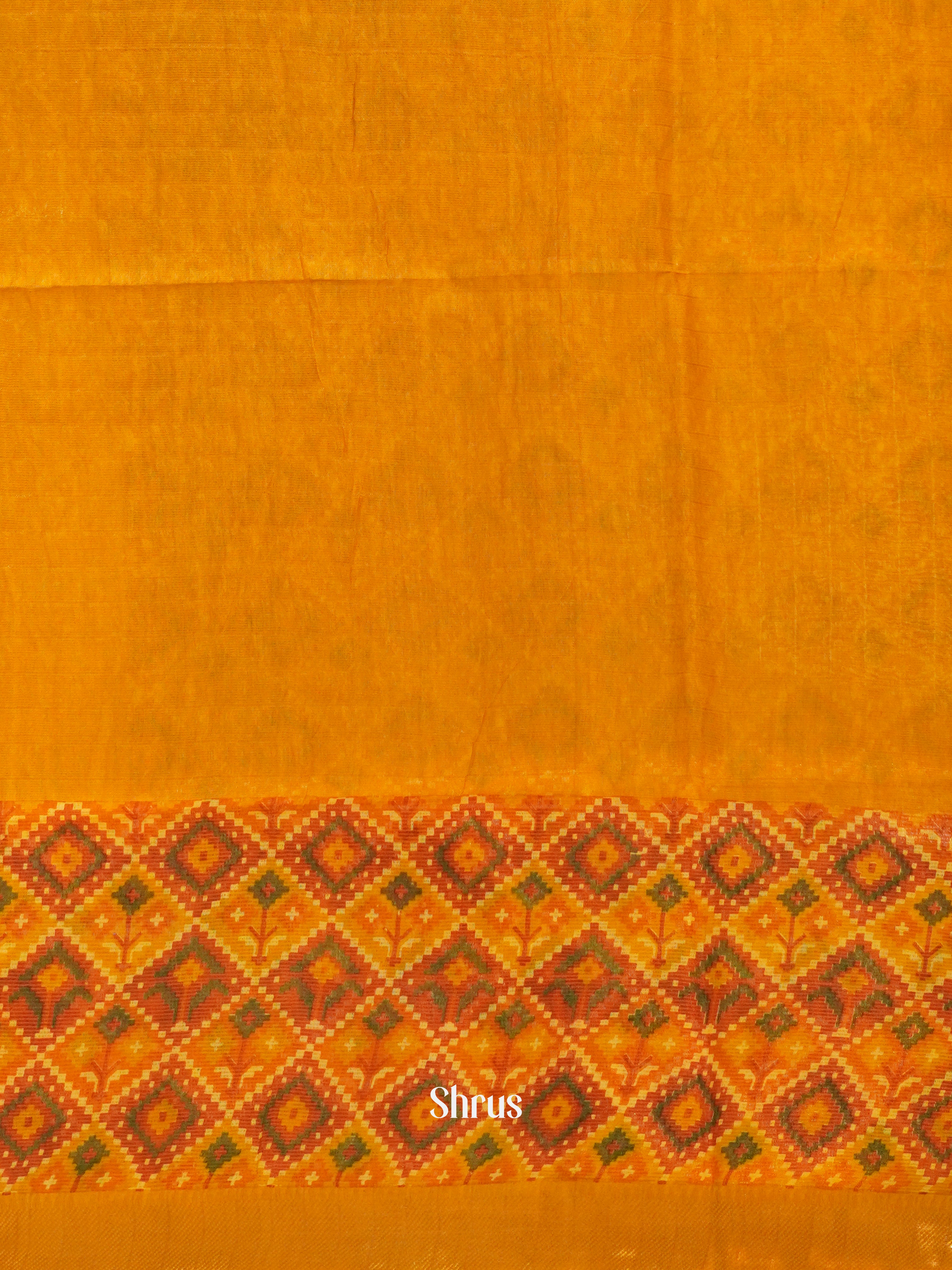 Mustard - Semi Tussar Saree - Shop on ShrusEternity.com