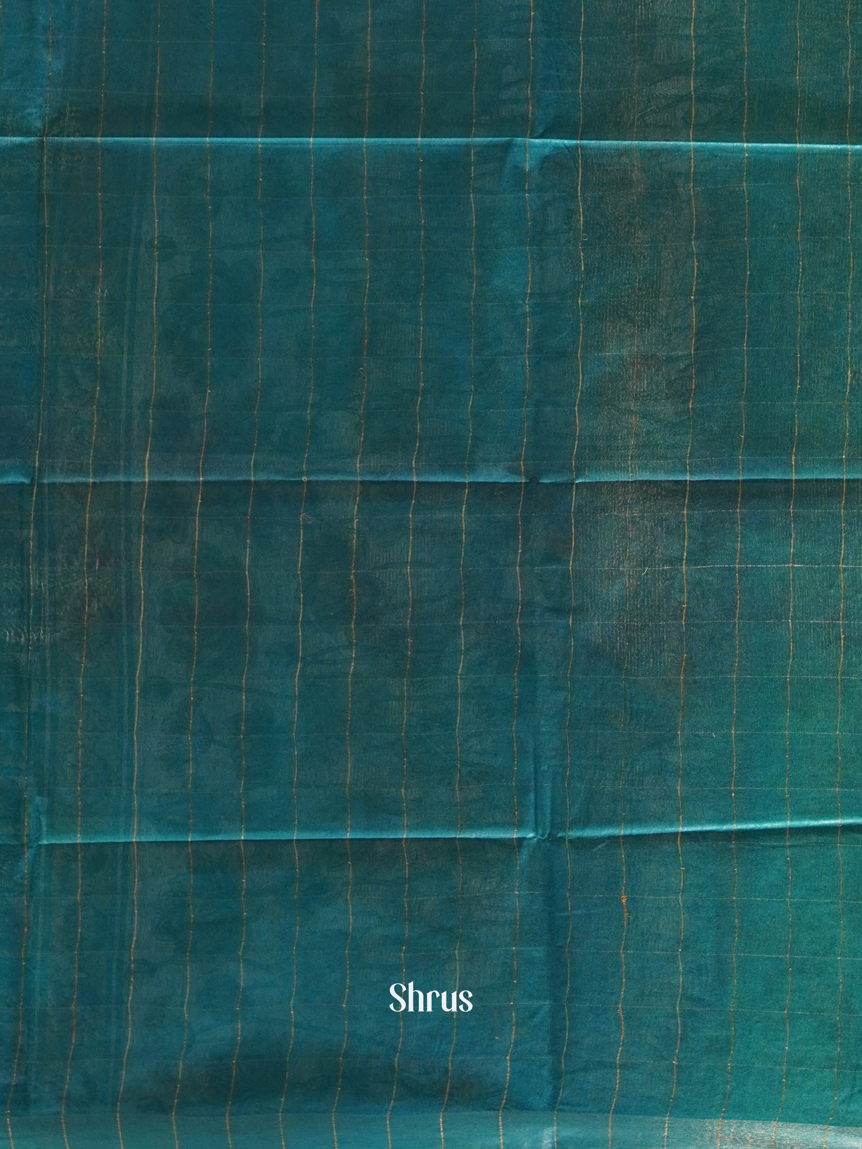 Brown & Blue- Semi Tussar Saree - Shop on ShrusEternity.com