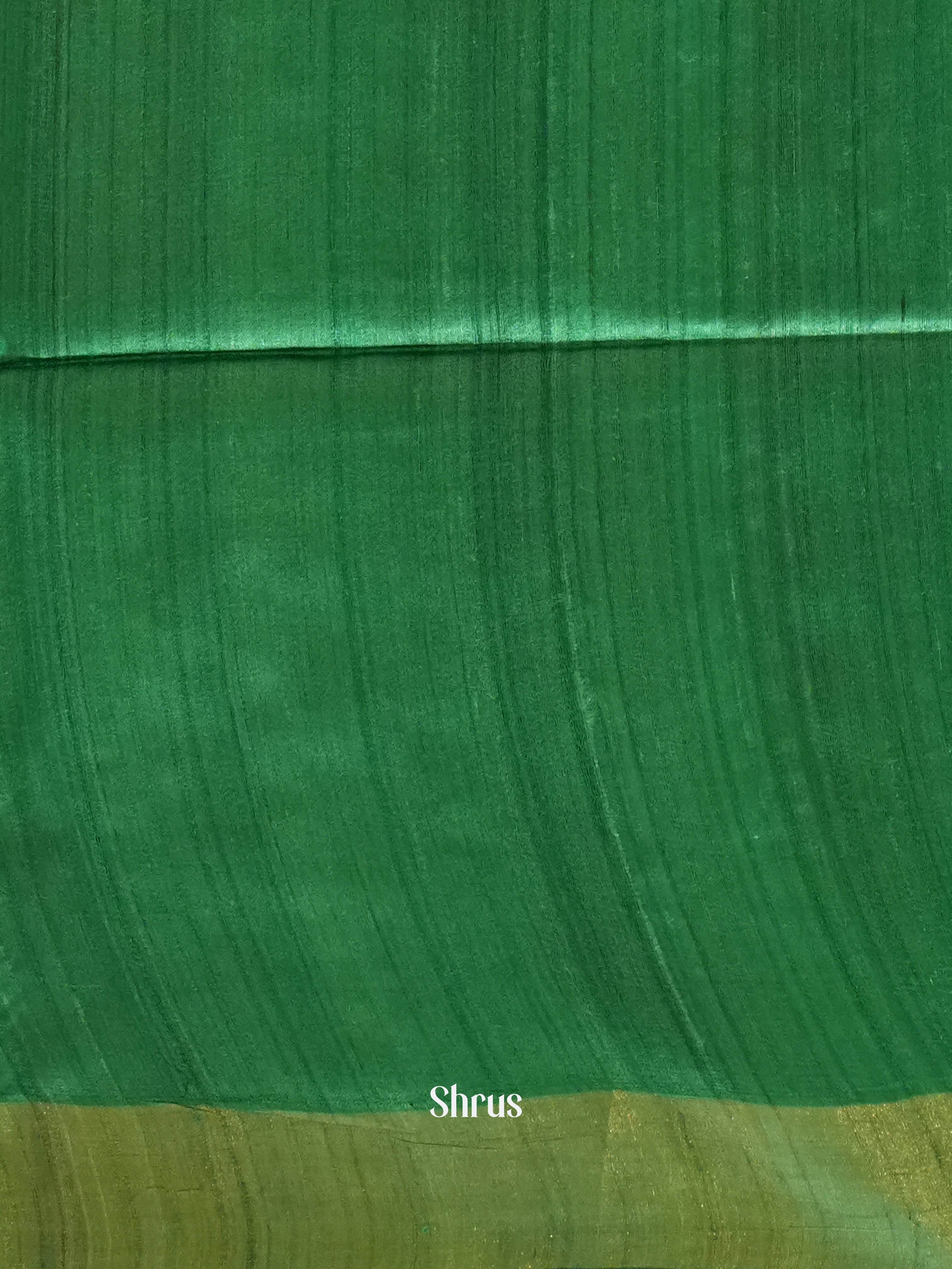 Light & Dark Green - Tussar Saree - Shop on ShrusEternity.com