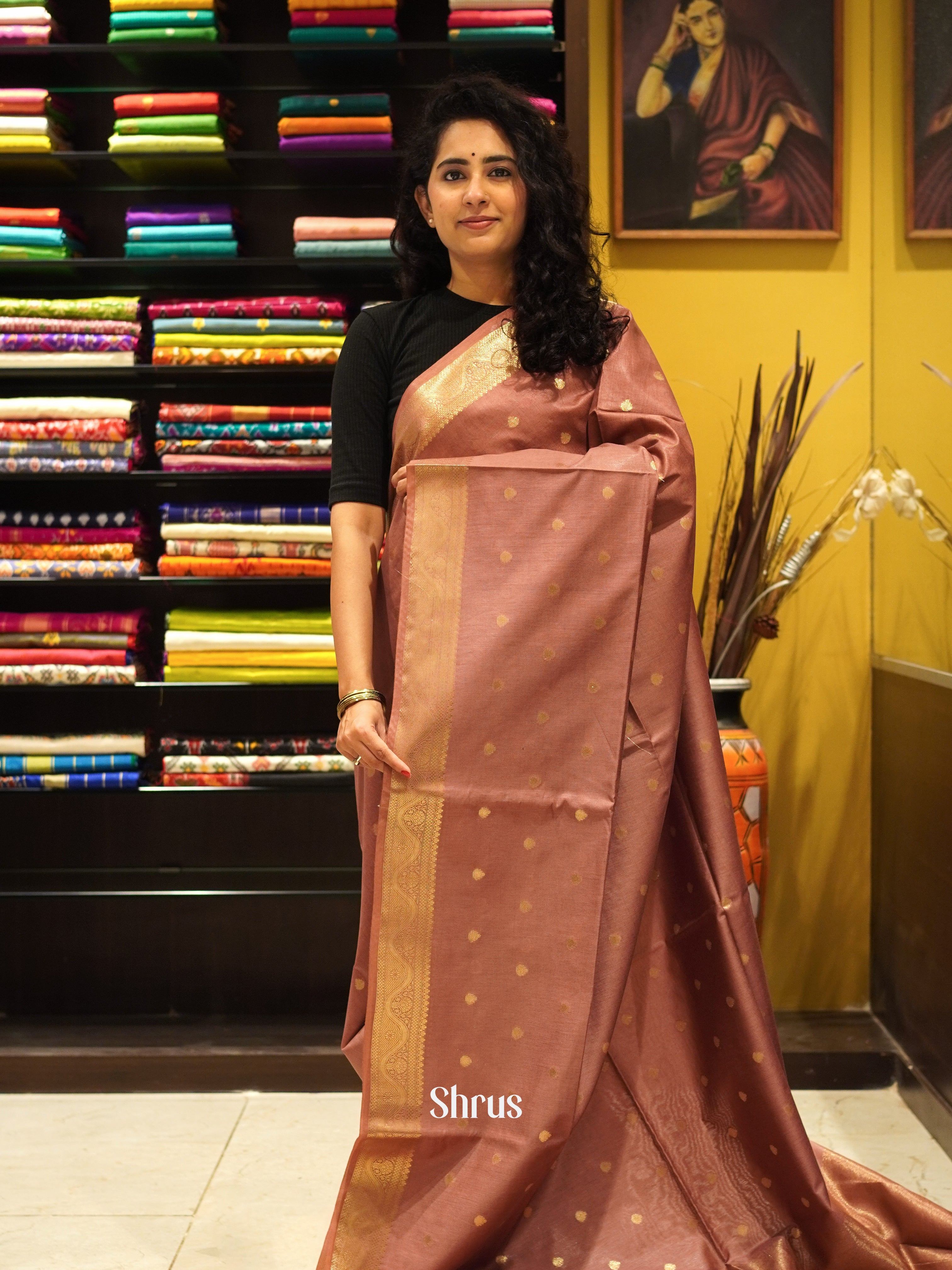 CDS27011 - Semi Silkcotton Saree - Shop on ShrusEternity.com