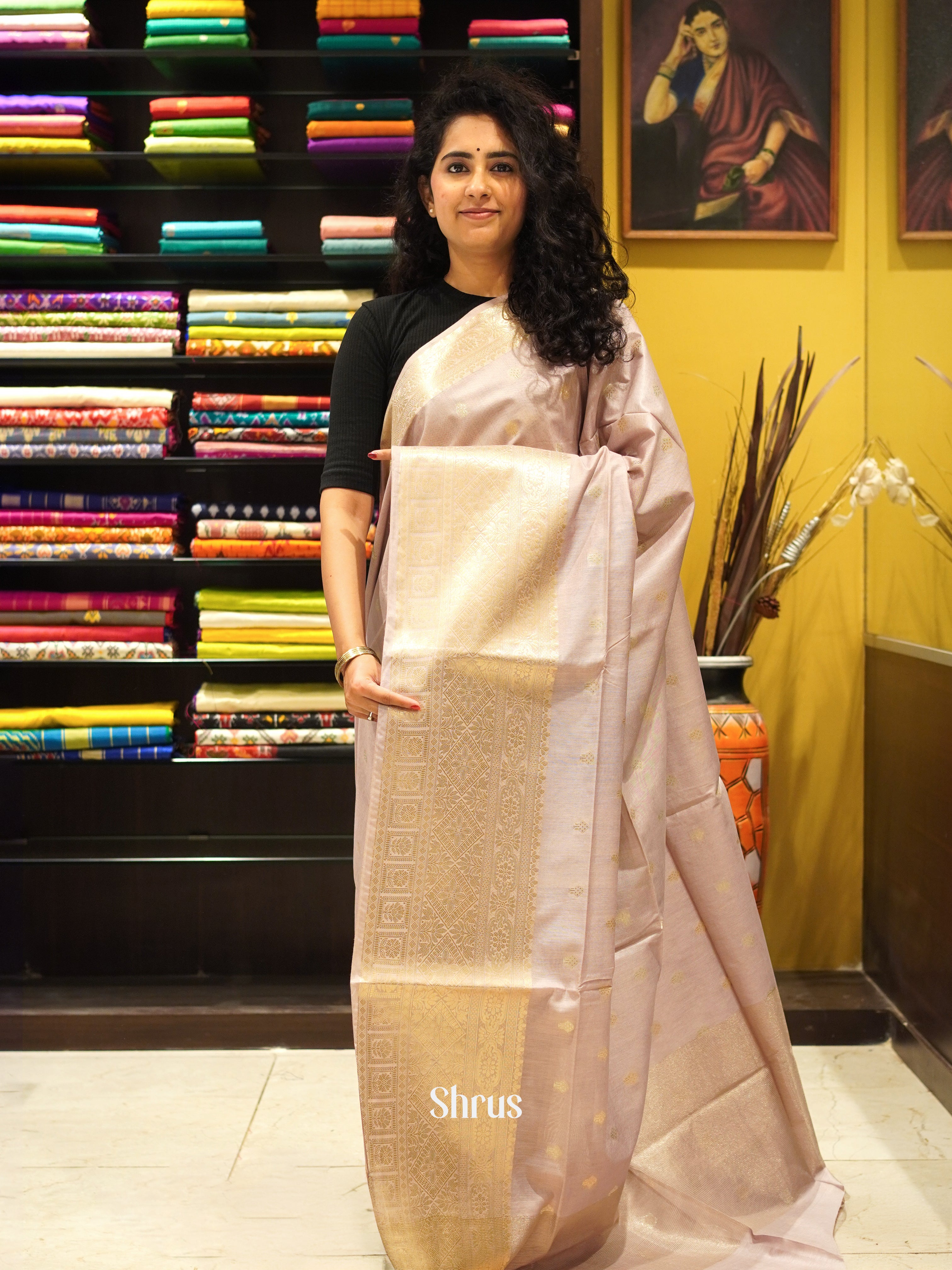 CDS27060 - Semi Silkcotton Saree - Shop on ShrusEternity.com