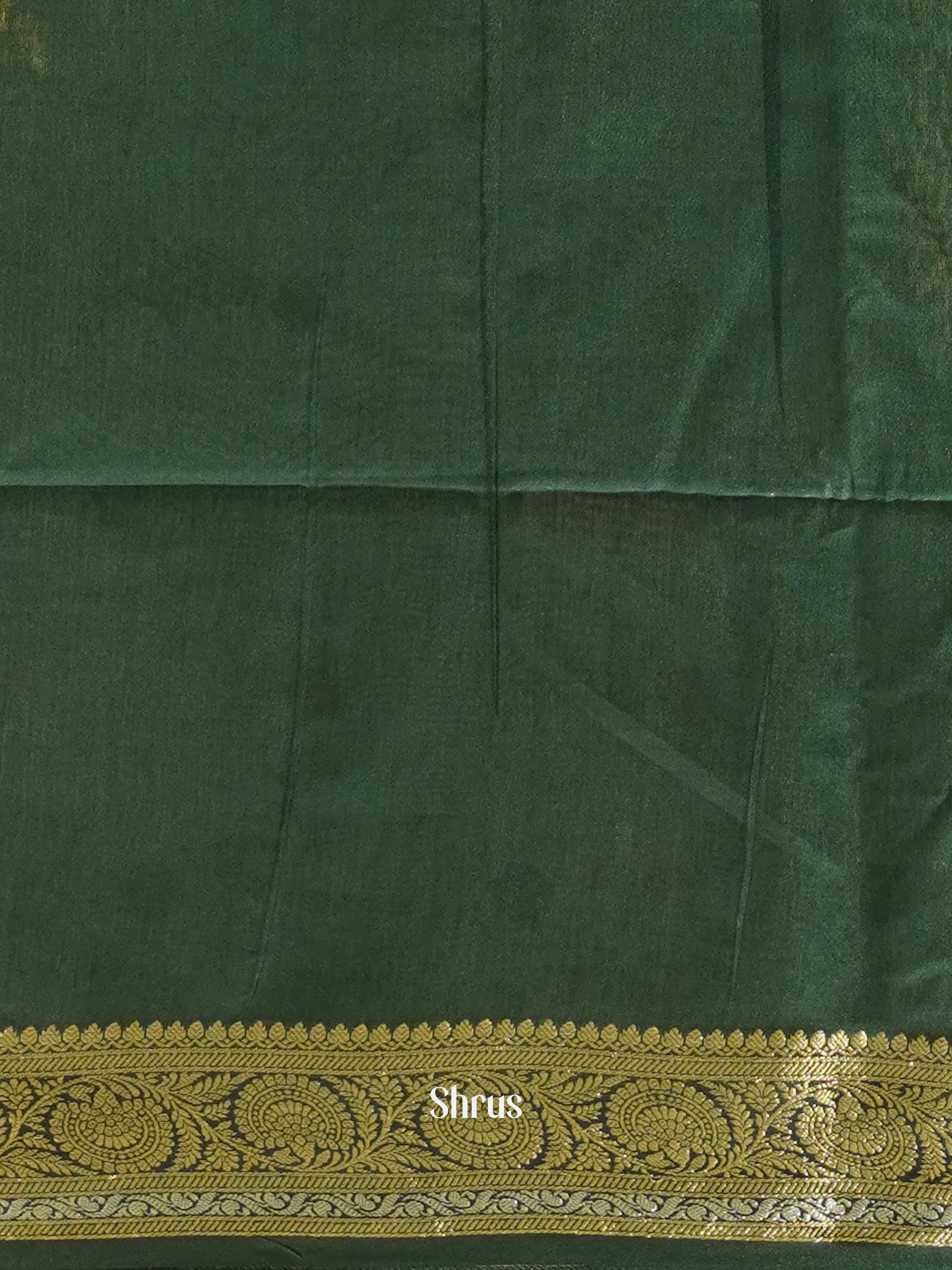 Light Green & Green - North Silkcotton Saree - Shop on ShrusEternity.com