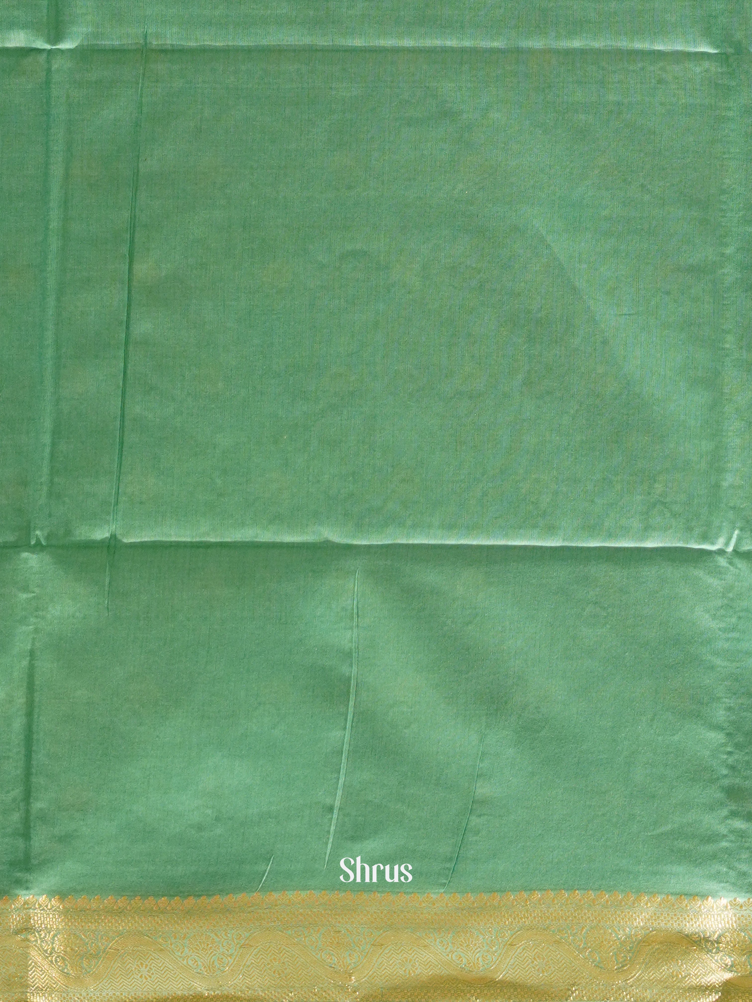 Pista Green (Single Tone) - Semi Silk Cotton saree - Shop on ShrusEternity.com