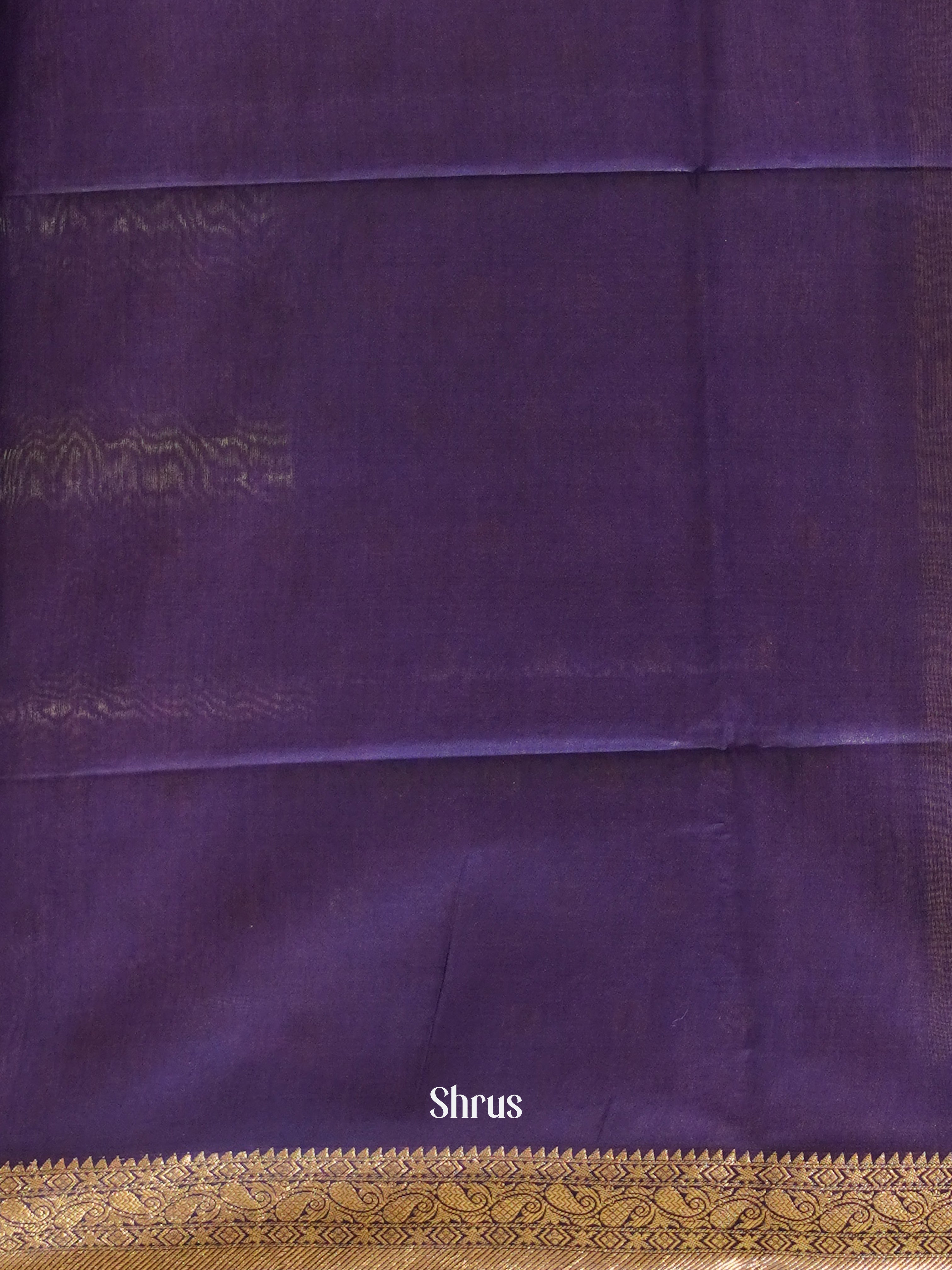 Lavender & Purple - Semi Silk Cotton Saree - Shop on ShrusEternity.com
