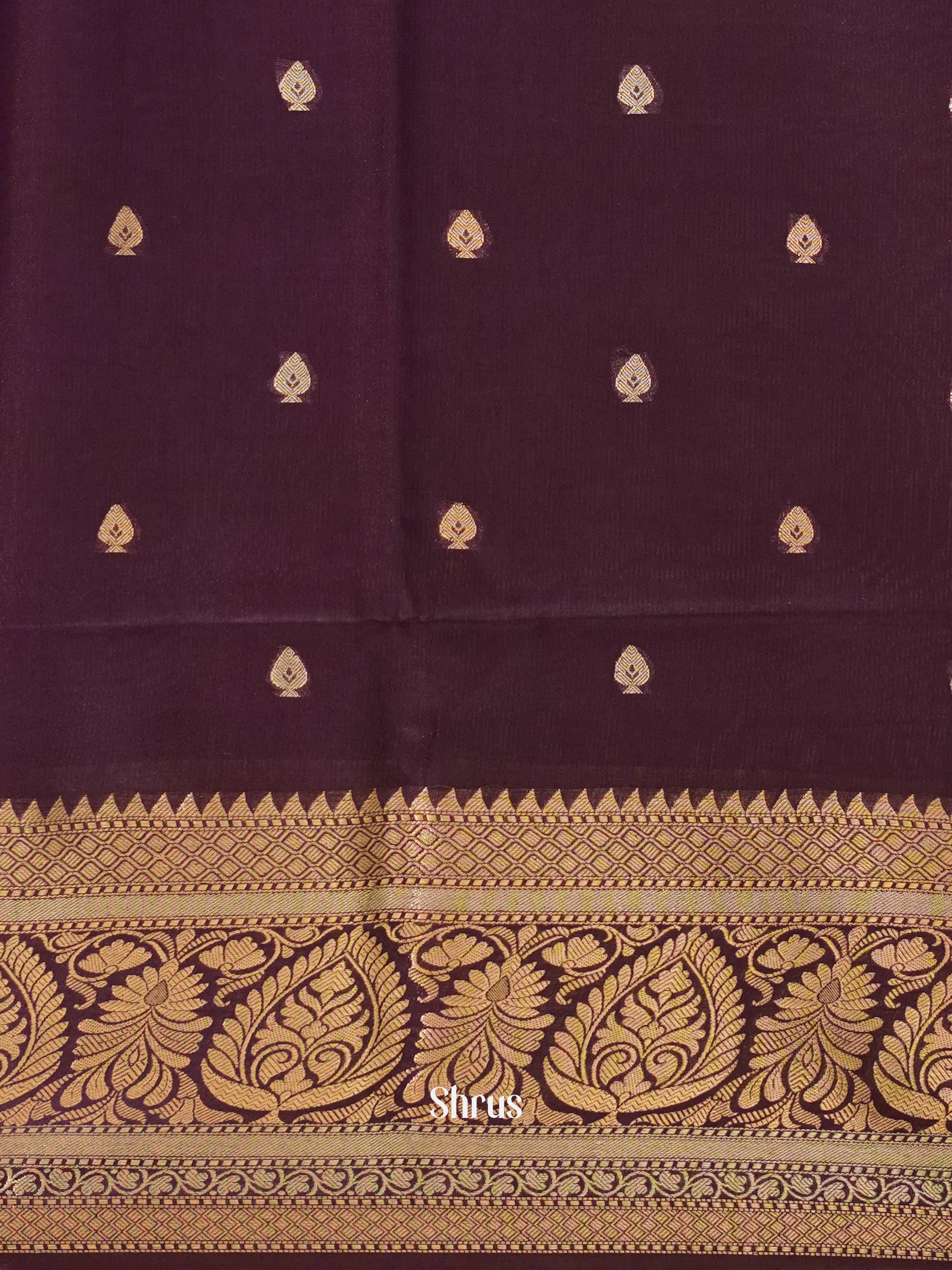 Lavender & Purple - North silkcotton Saree - Shop on ShrusEternity.com