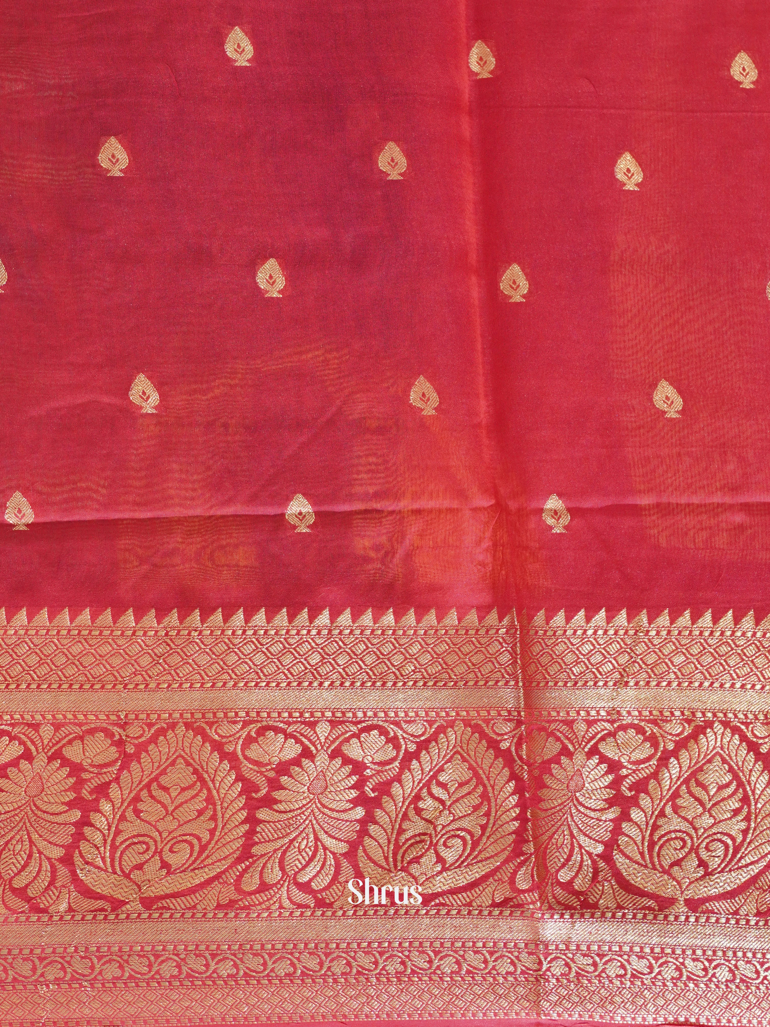 CDS27182 - North silkcotton Saree - Shop on ShrusEternity.com