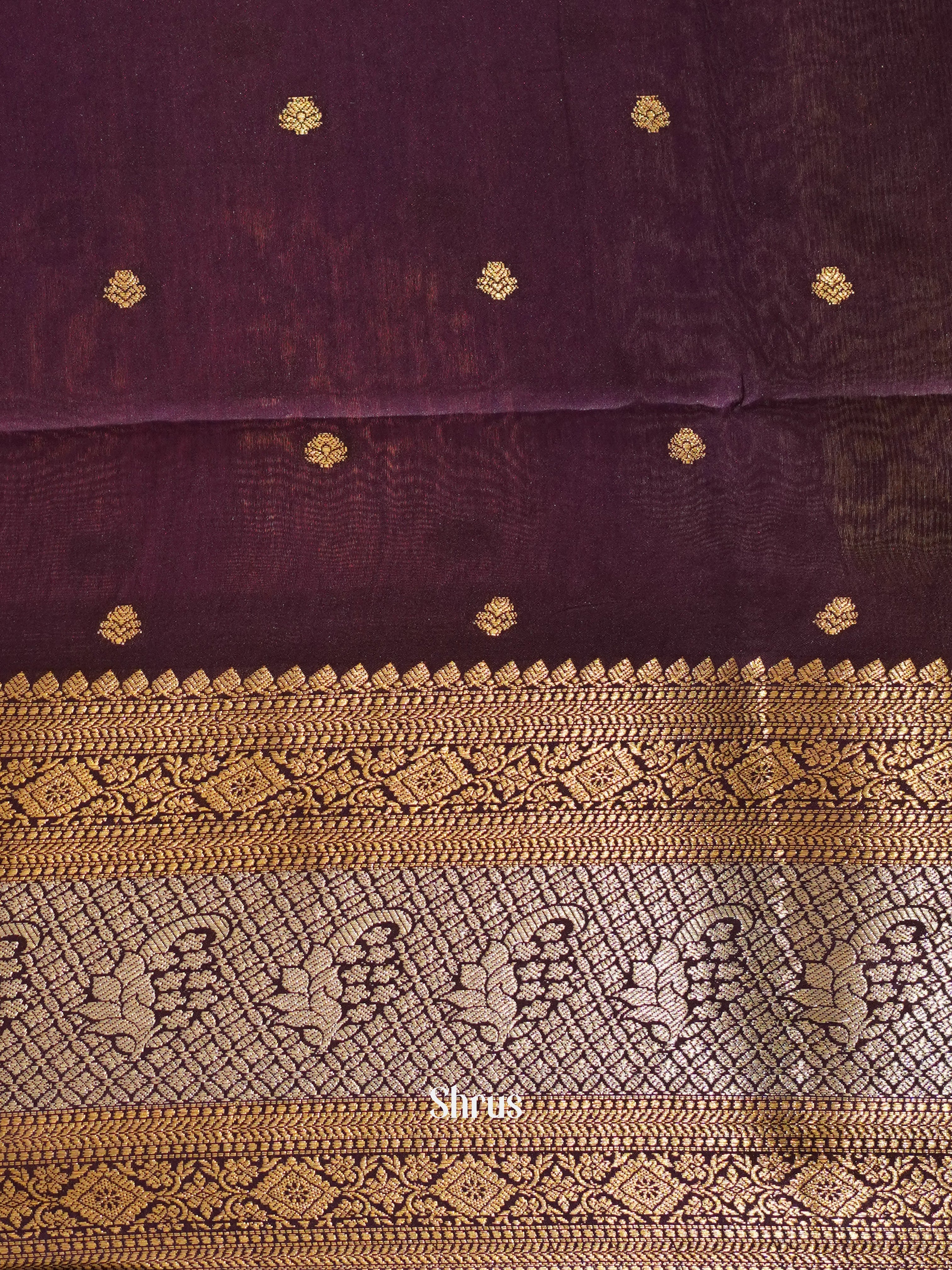 Lavender & Violet - North silkcotton Saree - Shop on ShrusEternity.com