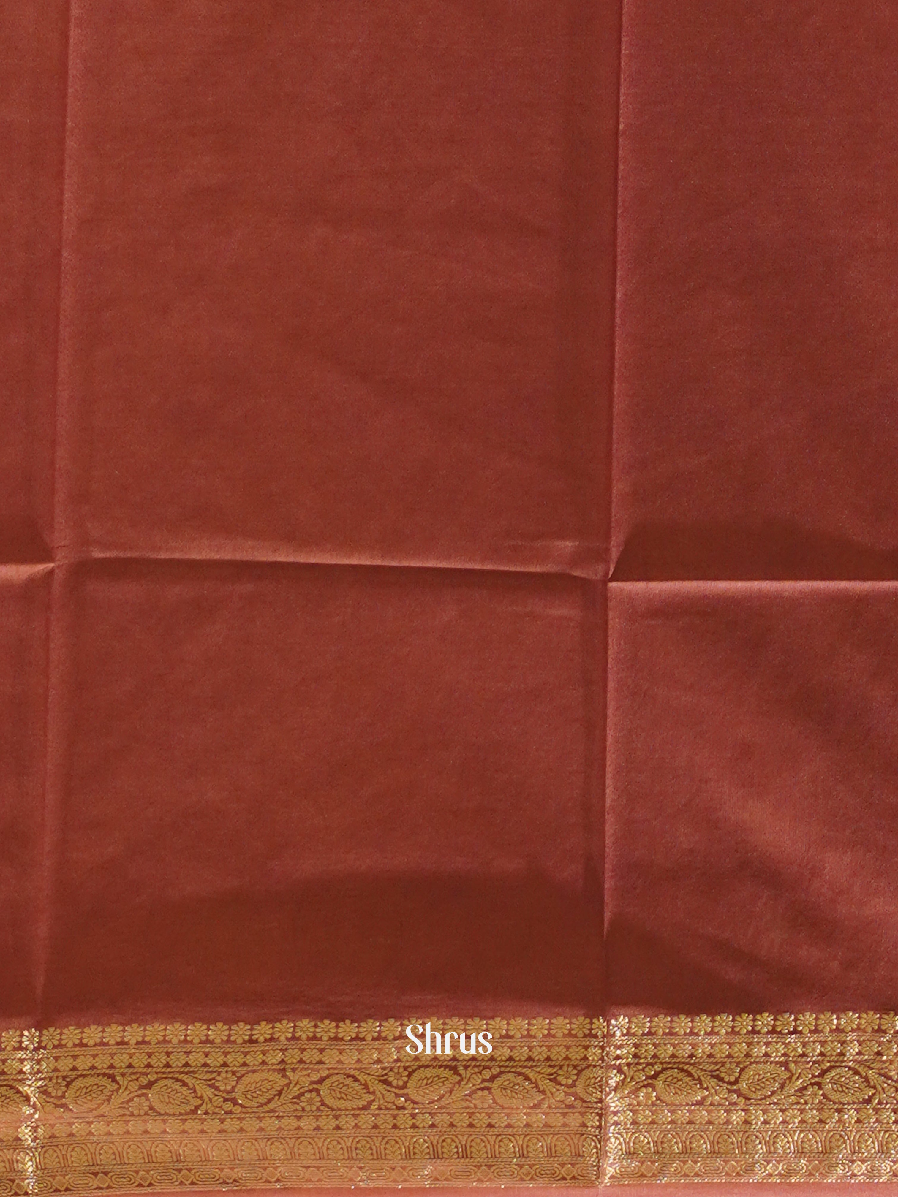 Mustard & Maroon - North Silkcotton Saree - Shop on ShrusEternity.com