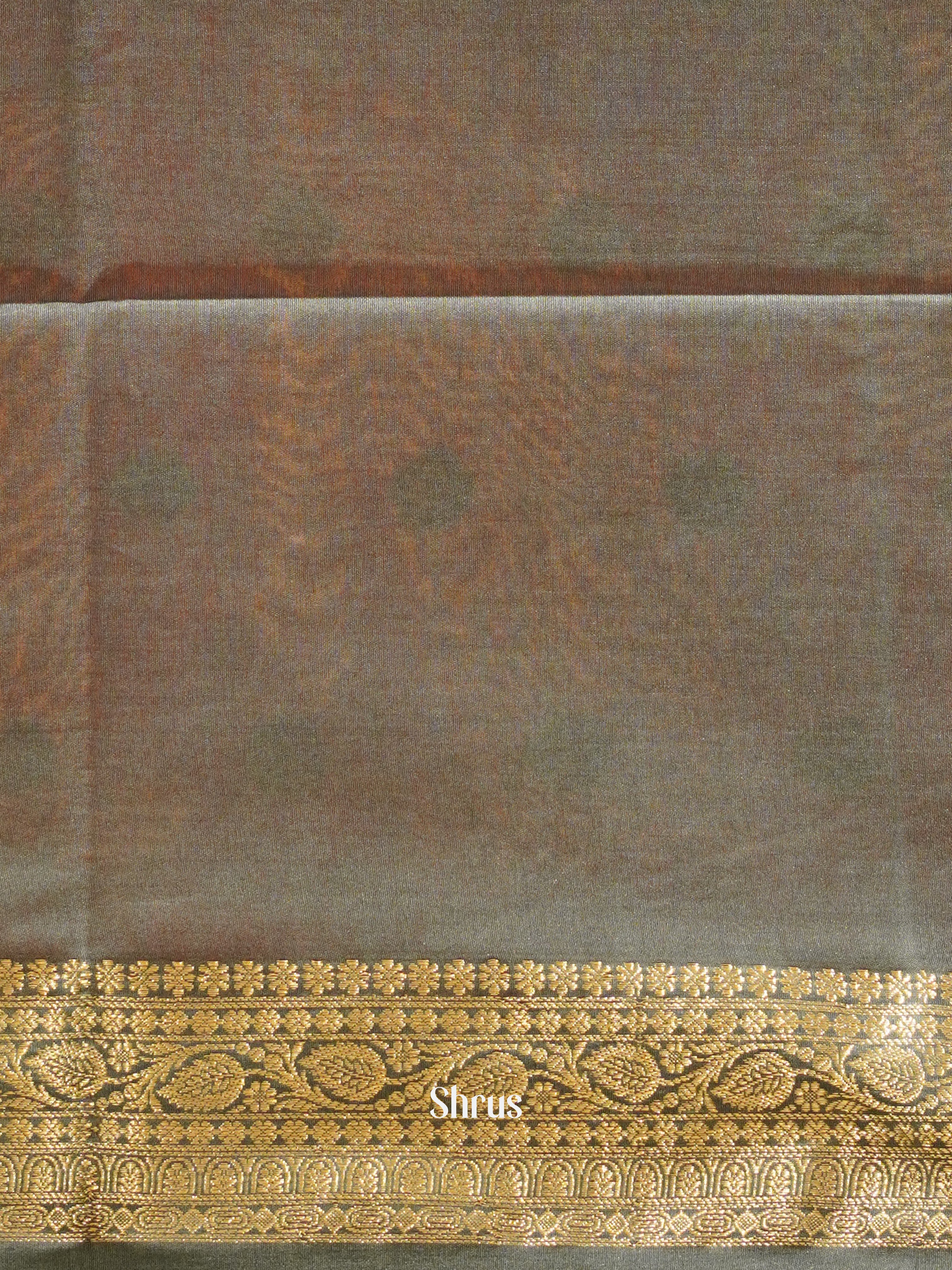 Red & Grey - North silkcotton Saree - Shop on ShrusEternity.com