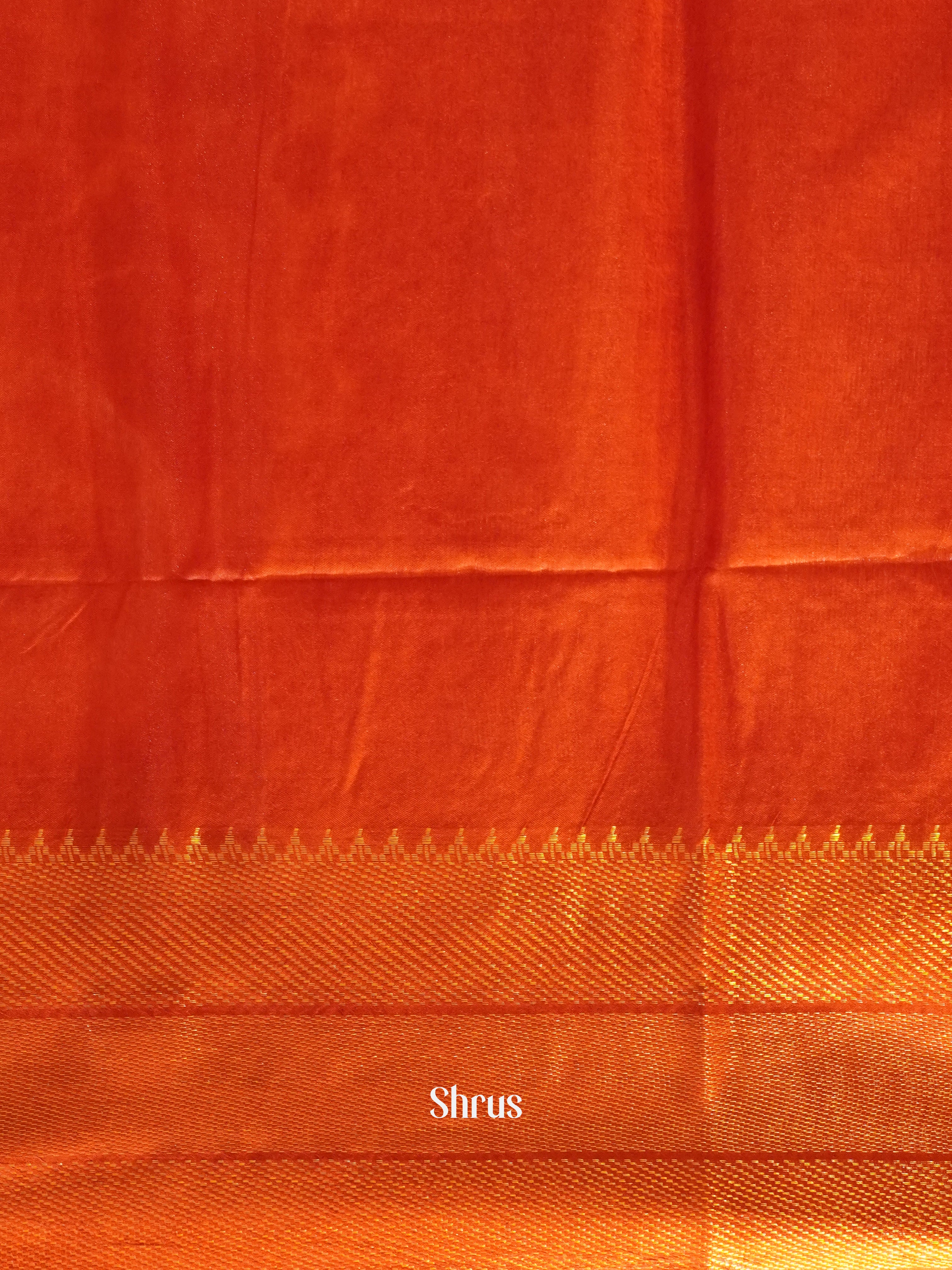 Cream & Red - Shibori Saree - Shop on ShrusEternity.com