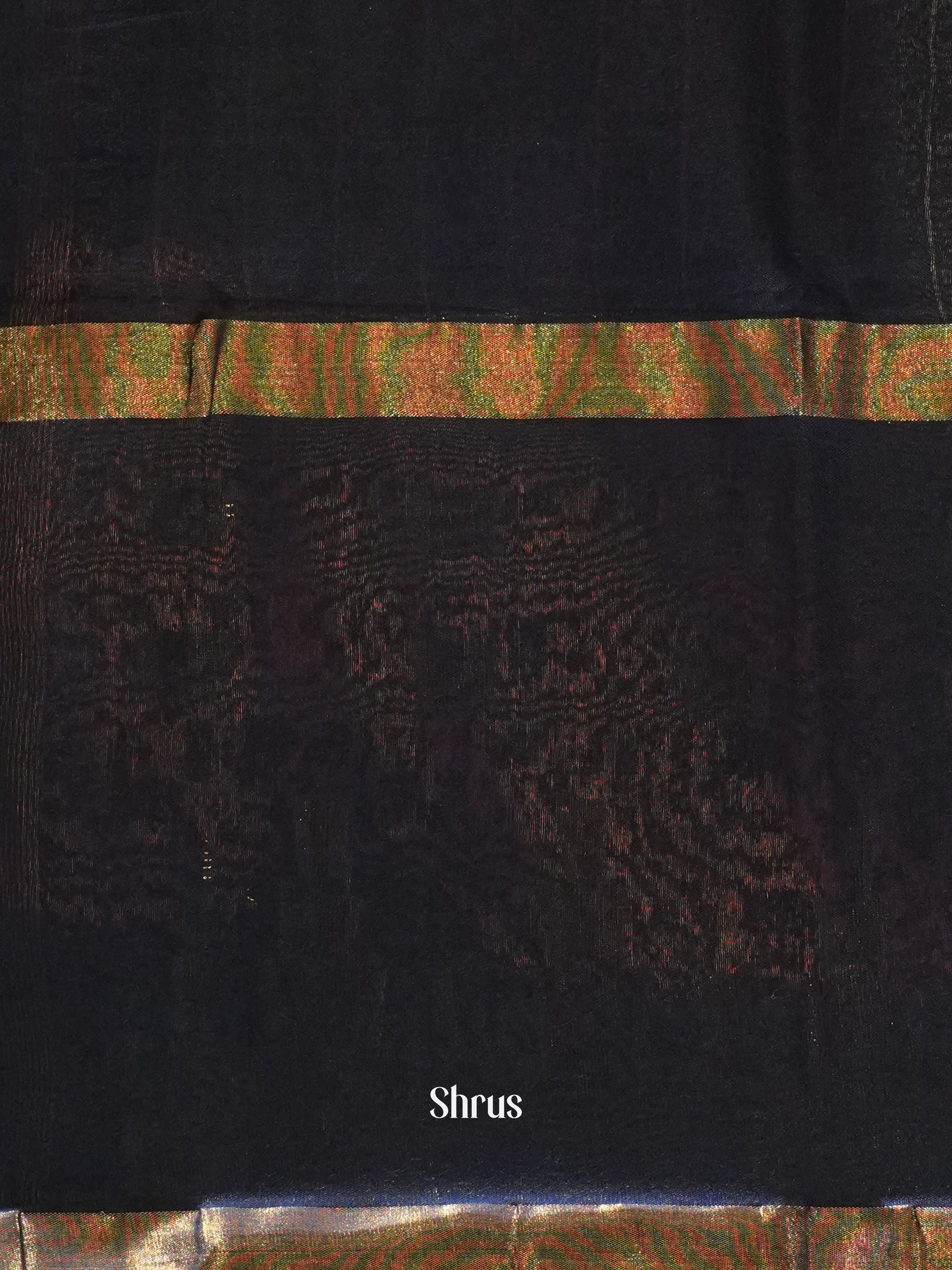 Cream & Blue - Shibori Saree - Shop on ShrusEternity.com