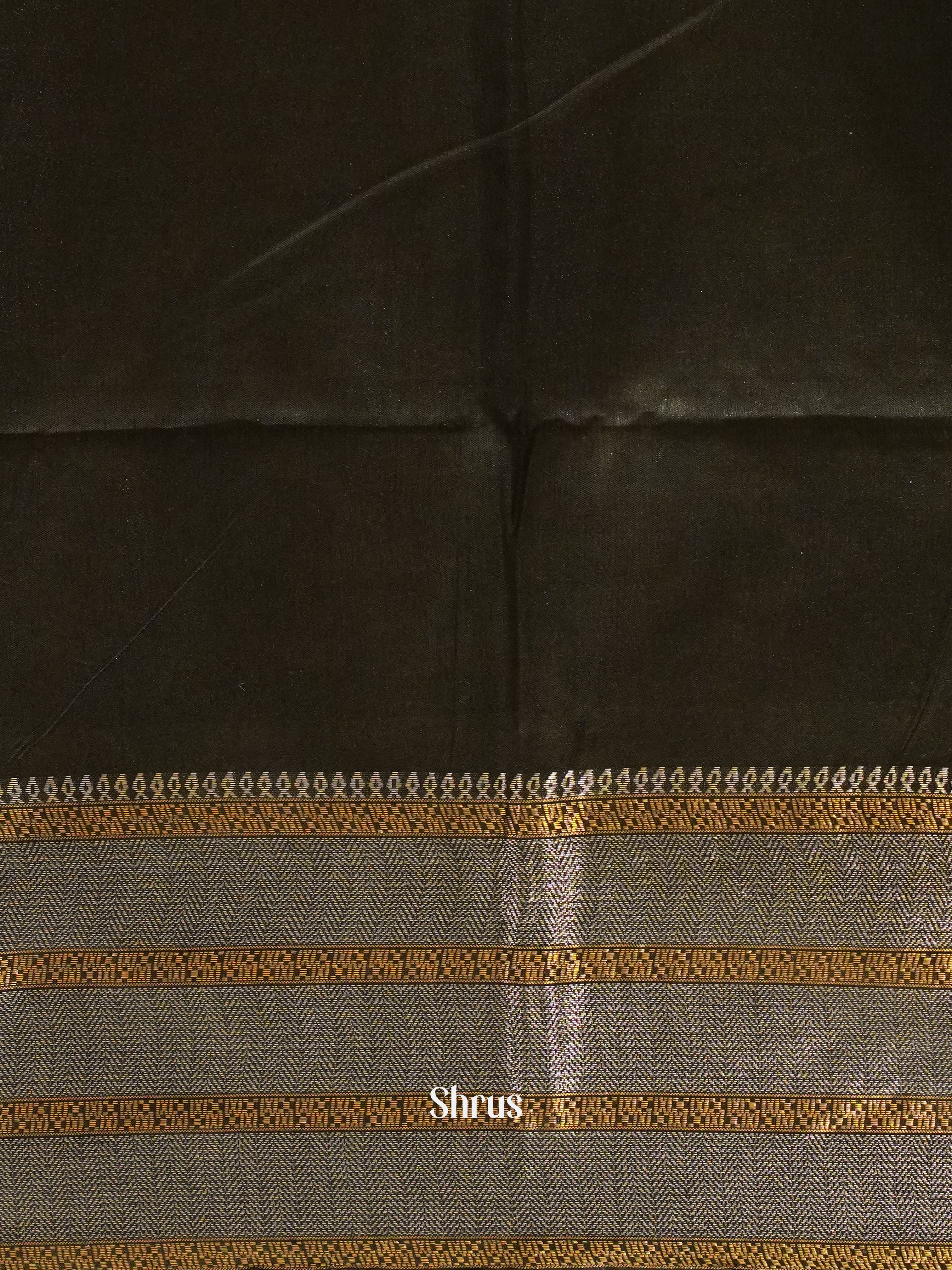 Cream & Black - Shibori Saree - Shop on ShrusEternity.com