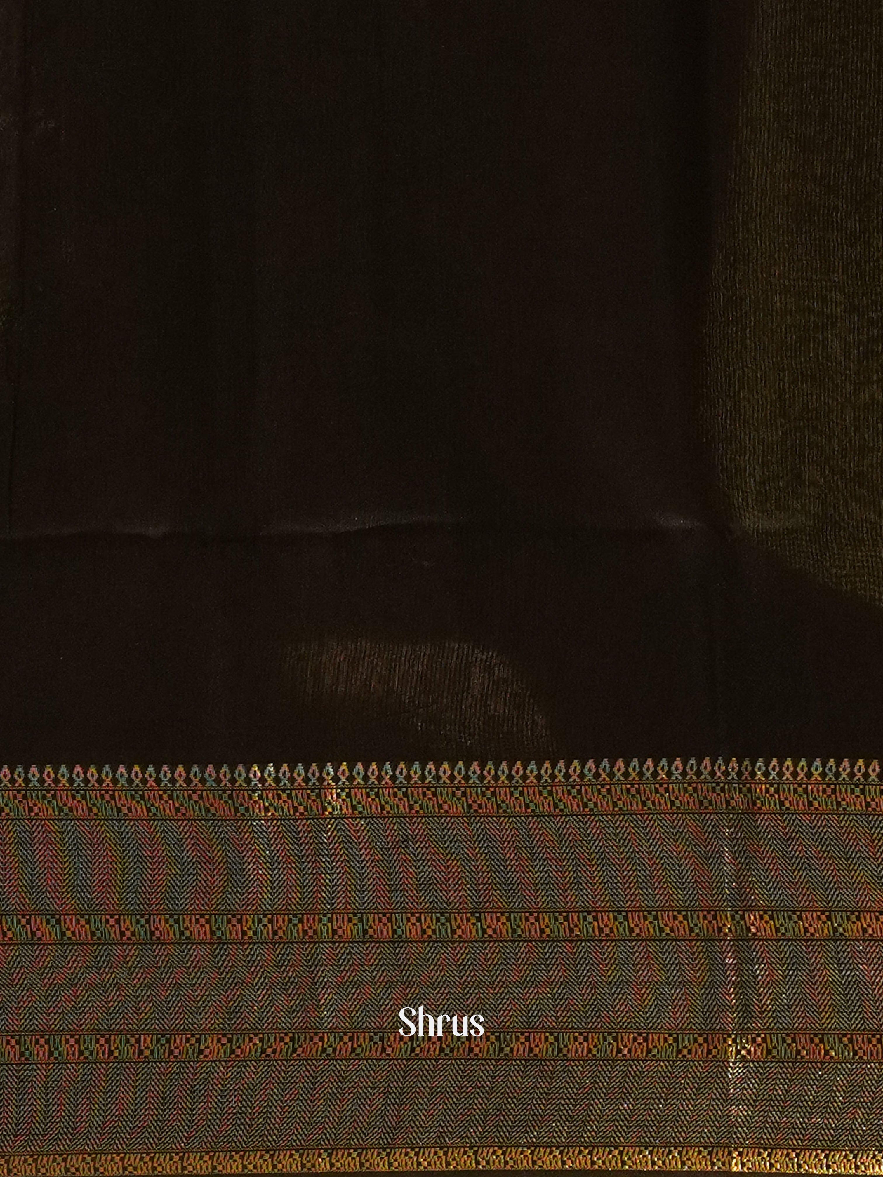 Cream & Black - Shibori Saree - Shop on ShrusEternity.com