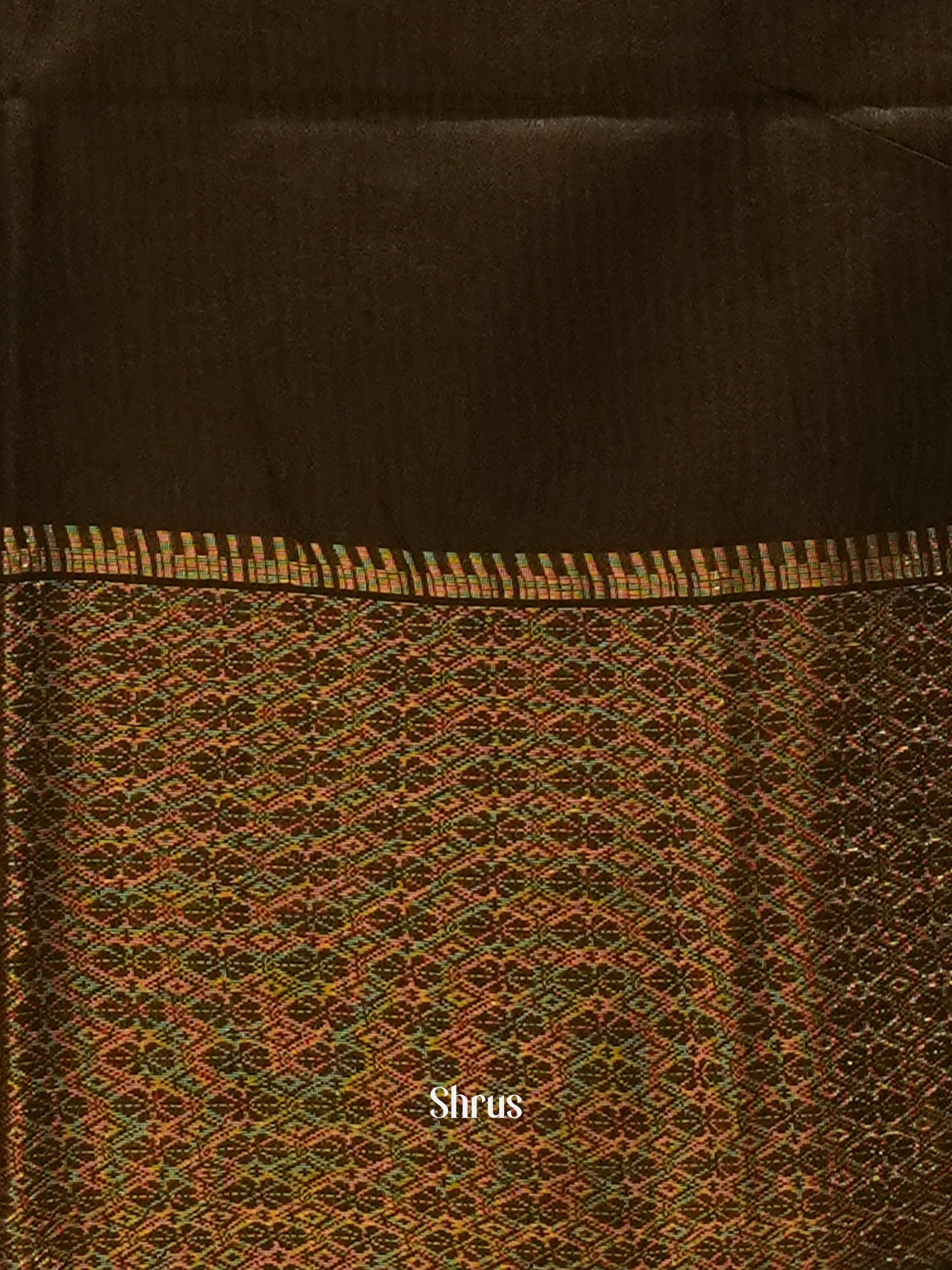 Cream & Brown -Shibori Saree - Shop on ShrusEternity.com