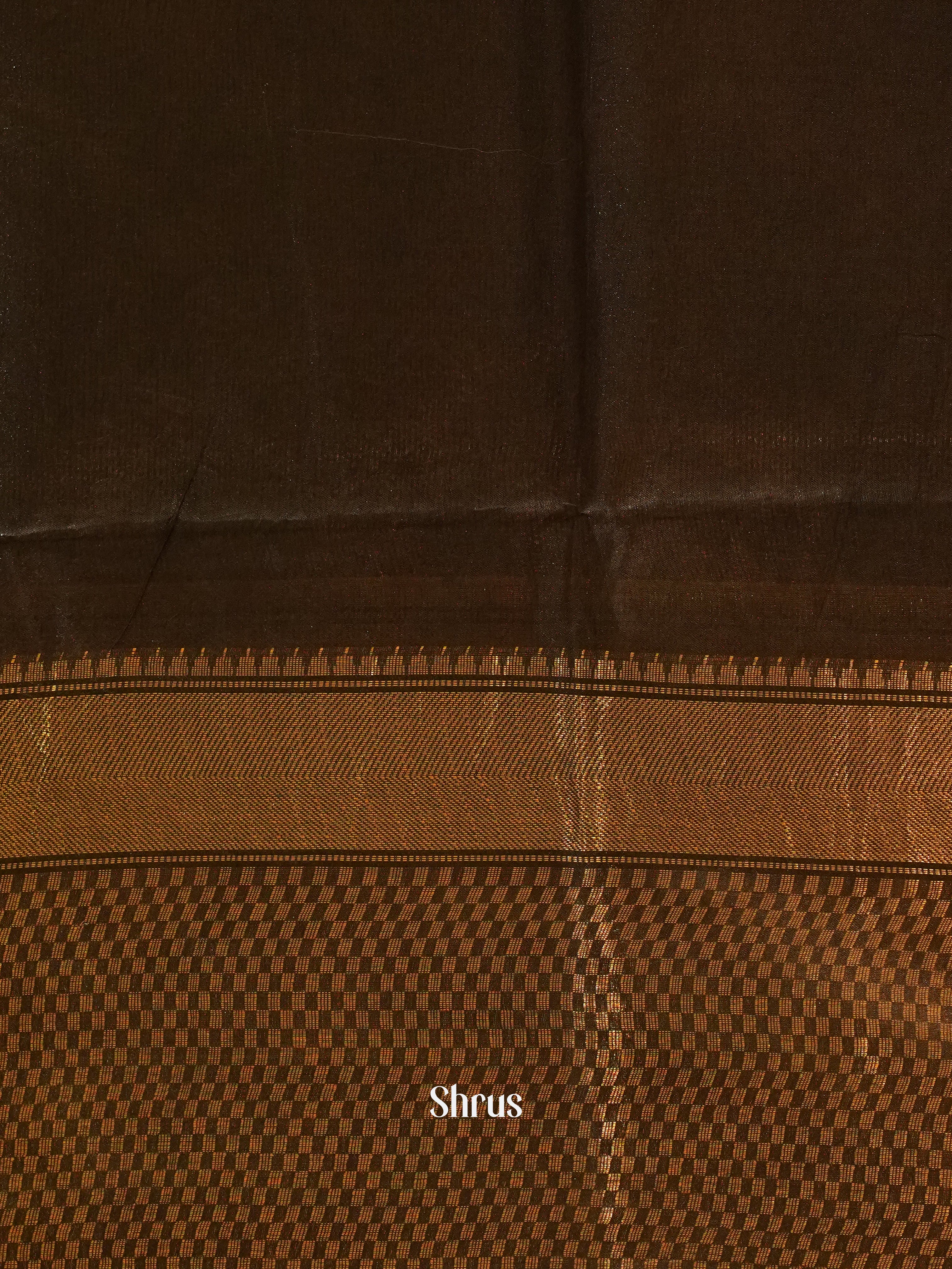 Brown & Cream - Shibori Saree - Shop on ShrusEternity.com