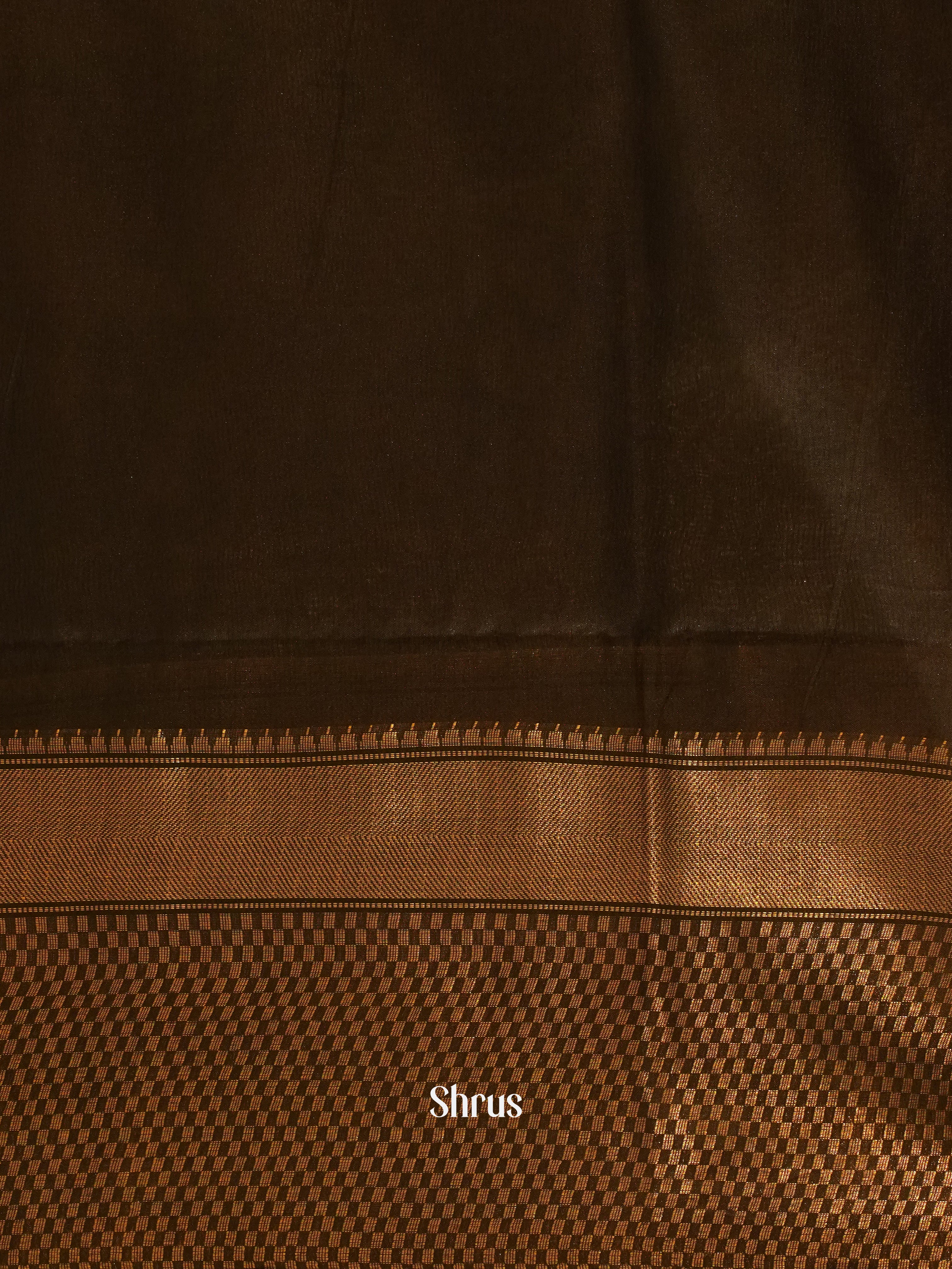 Brown & Cream - Shibori Saree - Shop on ShrusEternity.com