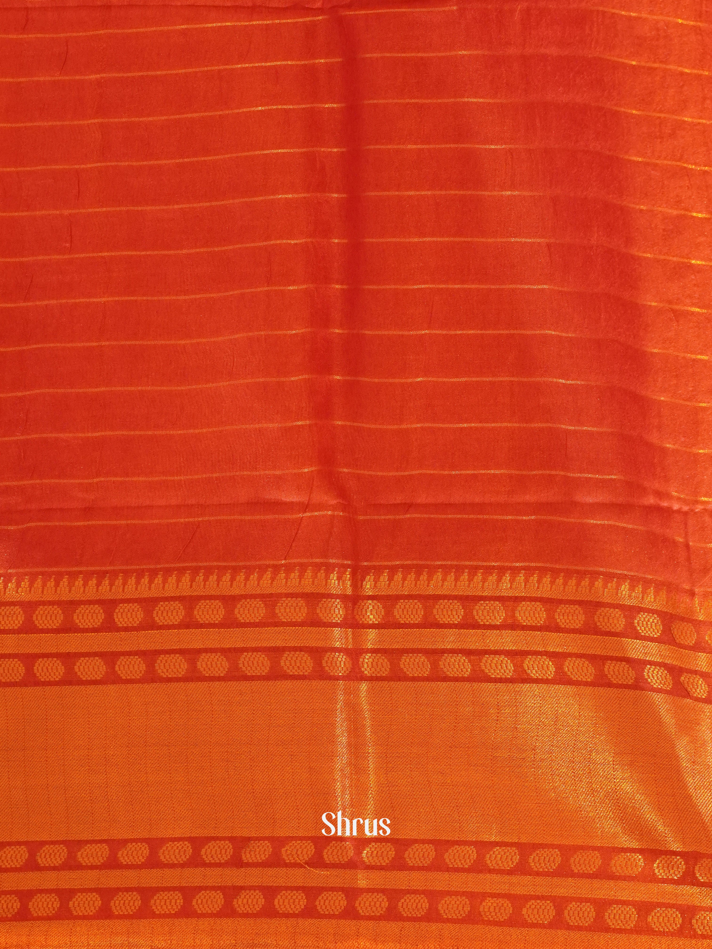 Cream & Red - Shibori Saree - Shop on ShrusEternity.com