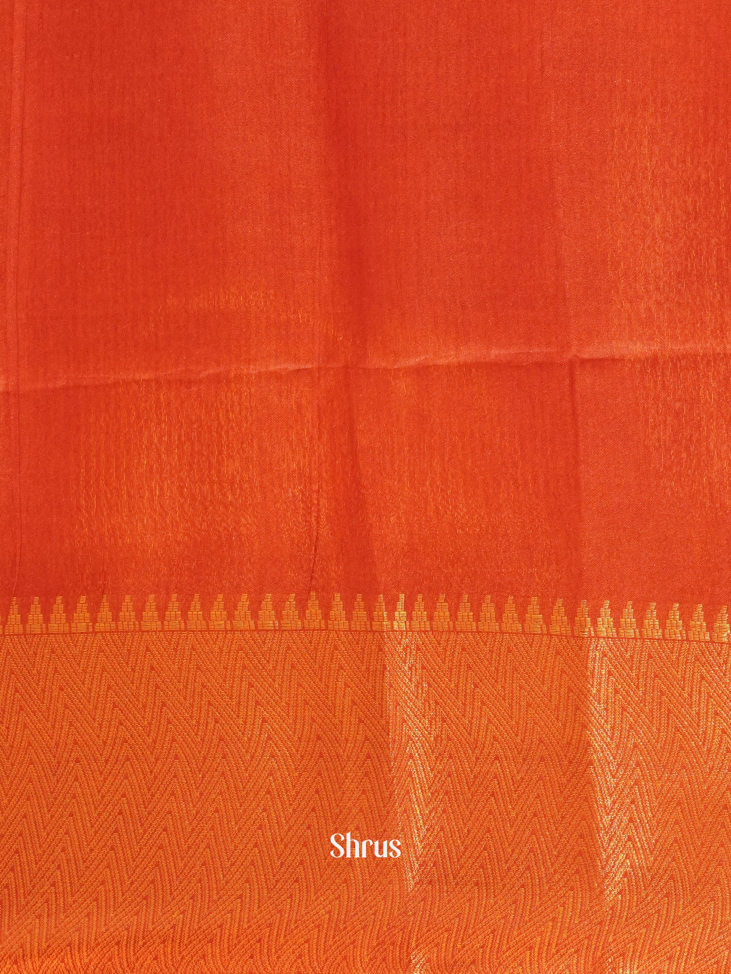 Cream & Red - Shibori Saree - Shop on ShrusEternity.com