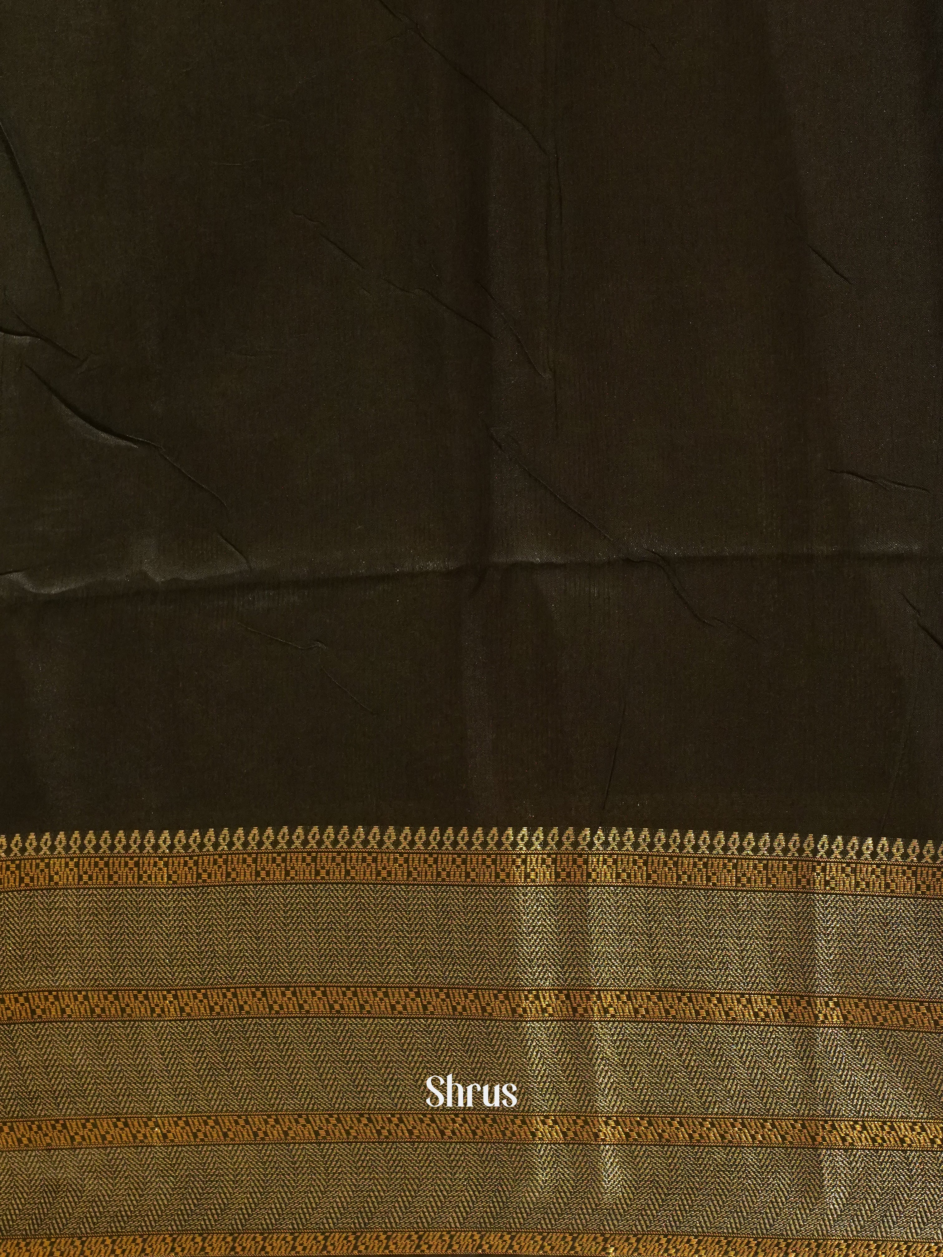 Cream & Black - Shibori Saree - Shop on ShrusEternity.com