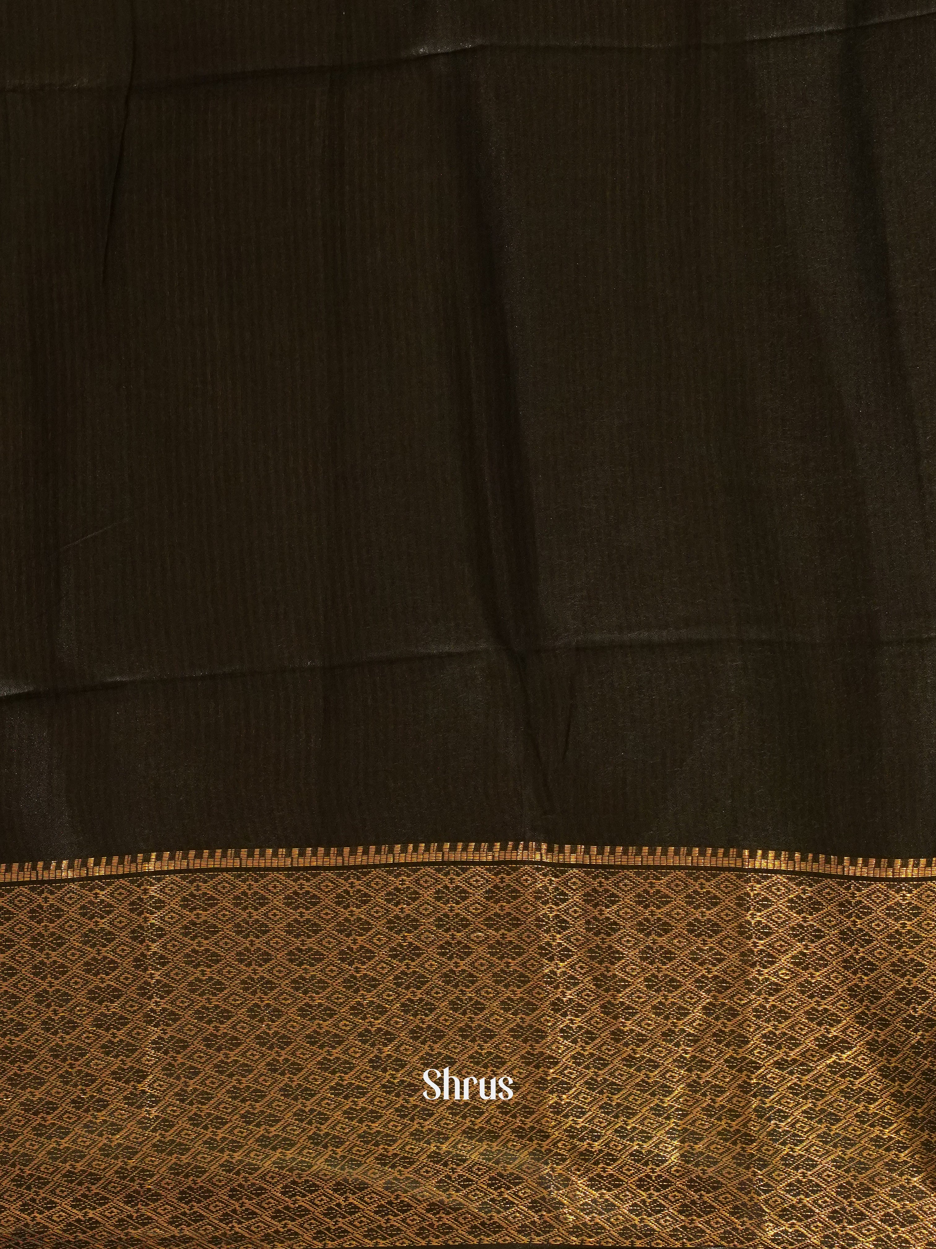 Cream & Black - Shibori Saree - Shop on ShrusEternity.com
