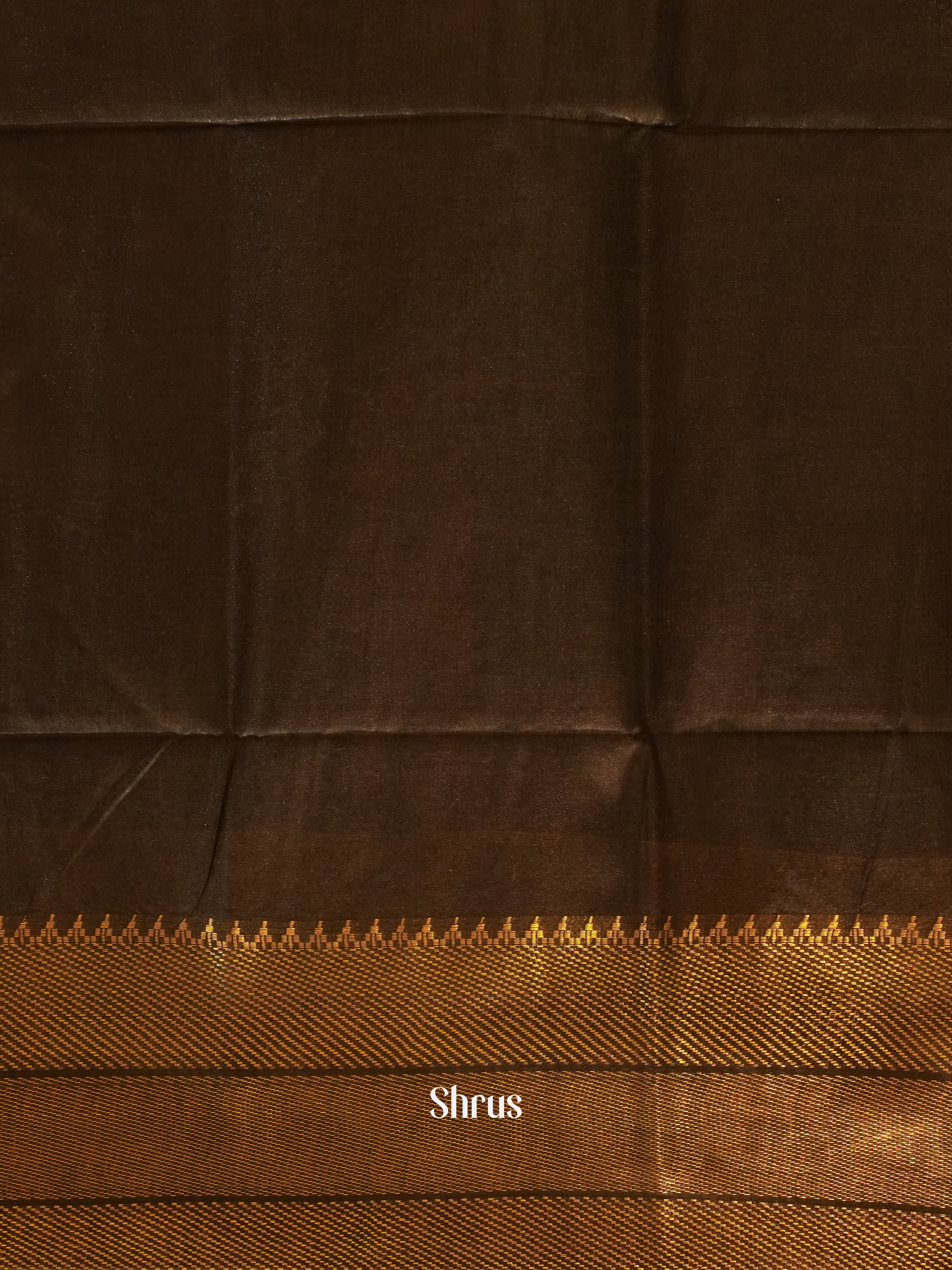 Cream & Brown - Shibori Saree - Shop on ShrusEternity.com