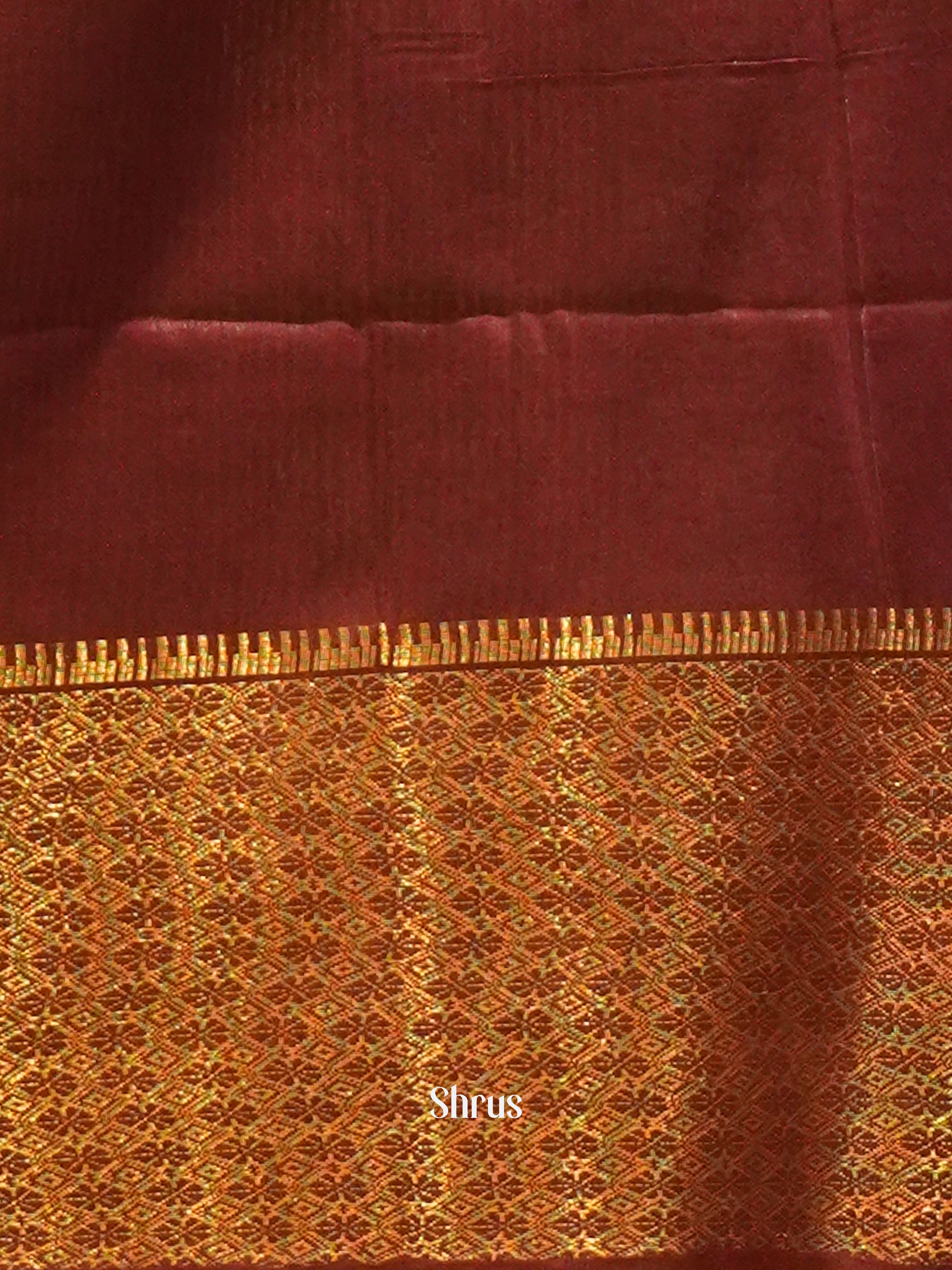 Cream & Violet - Shibori Saree - Shop on ShrusEternity.com