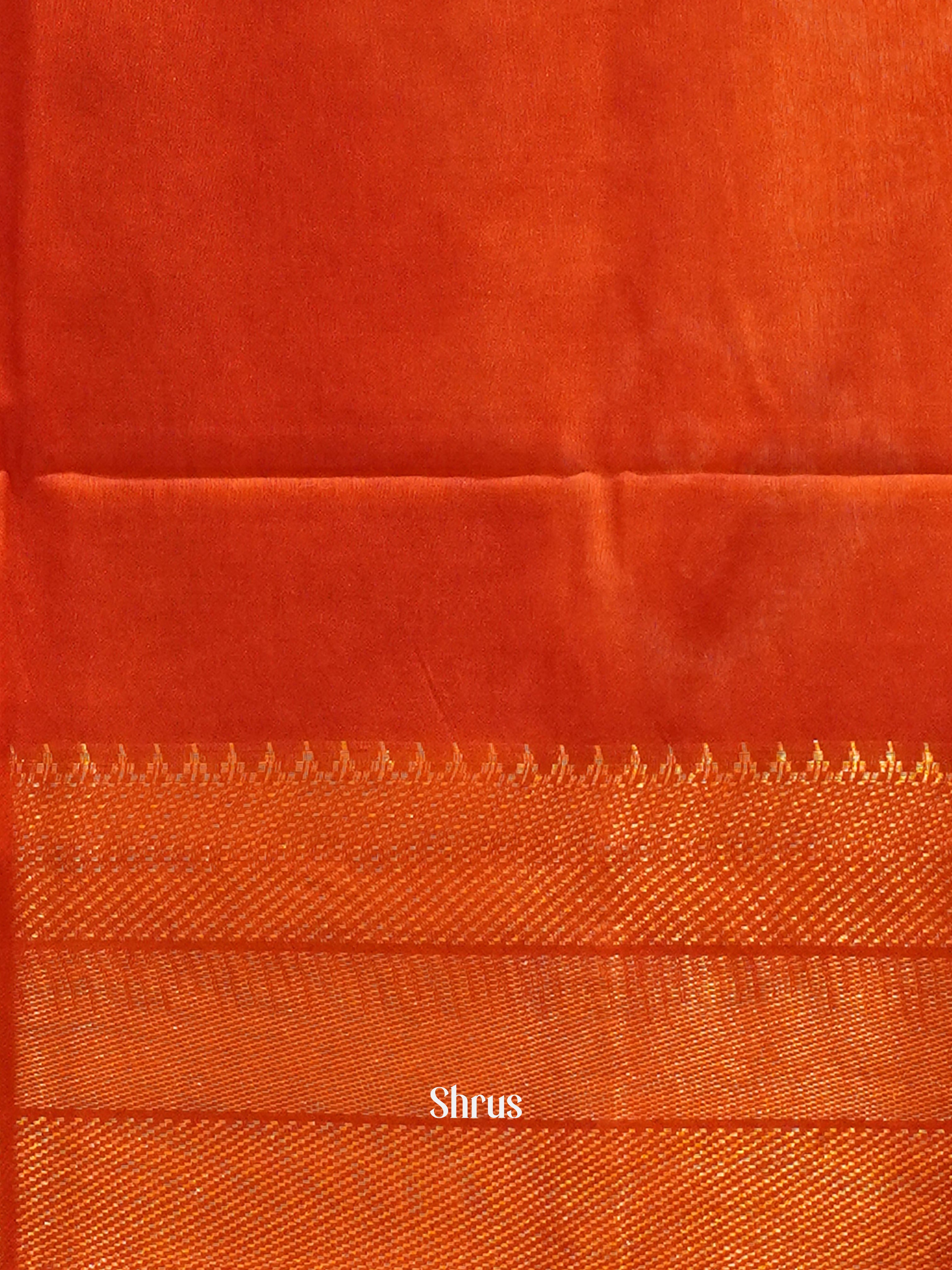 Cream & Red - Shibori Saree - Shop on ShrusEternity.com