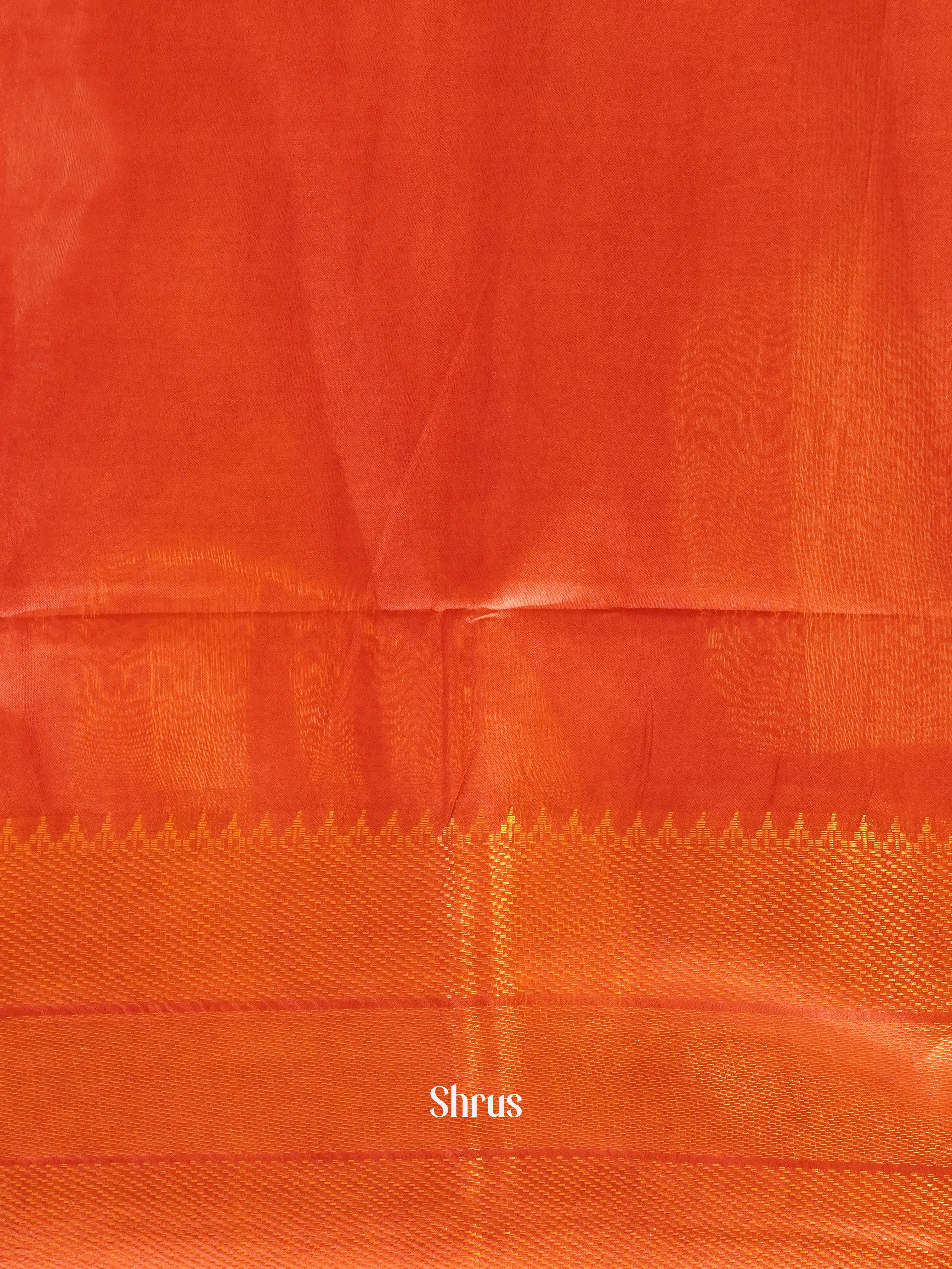 Cream & Red - Shibori Saree - Shop on ShrusEternity.com