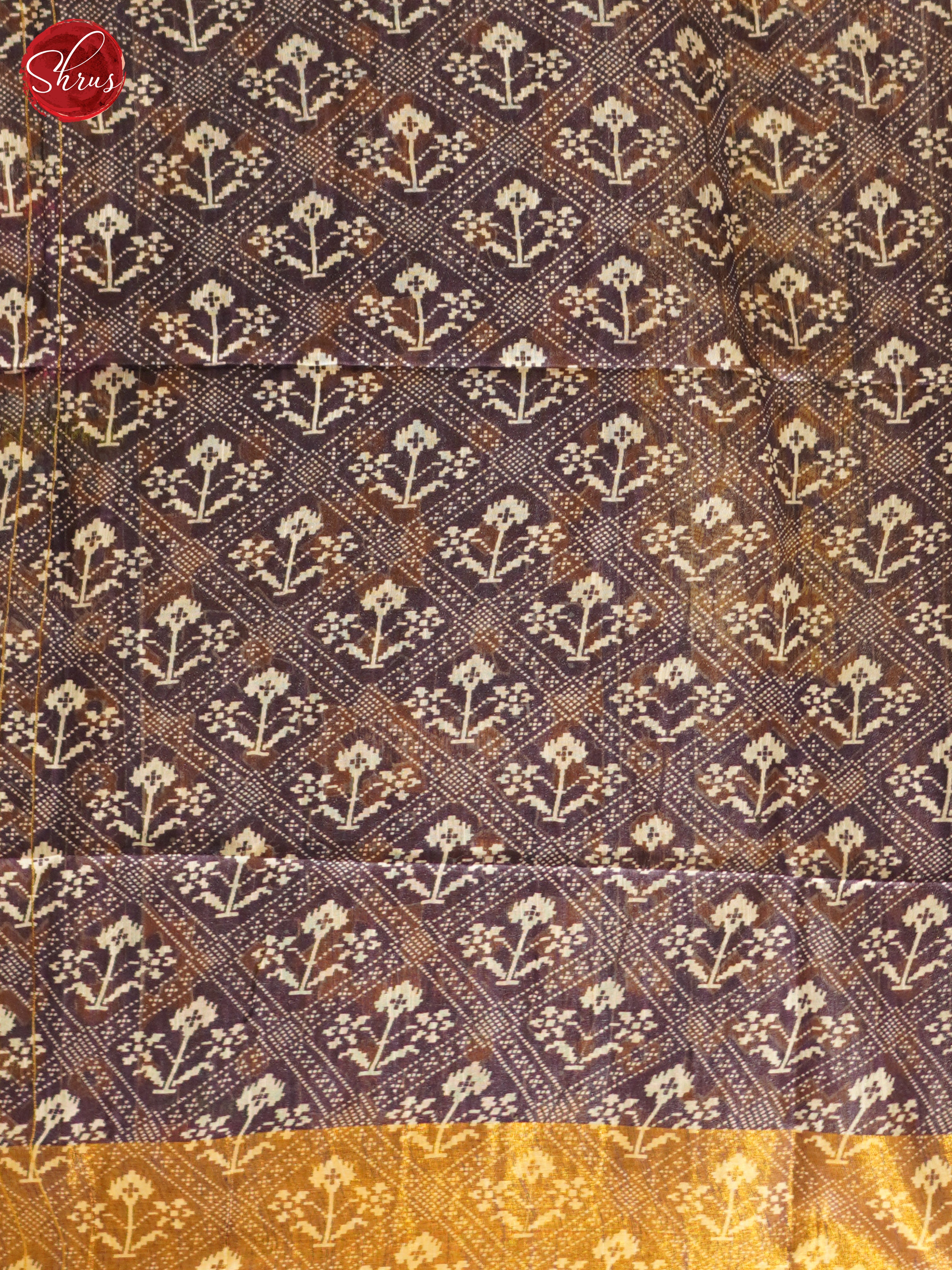 Blue & Navy Blue - Semi Gicha Saree - Shop on ShrusEternity.com