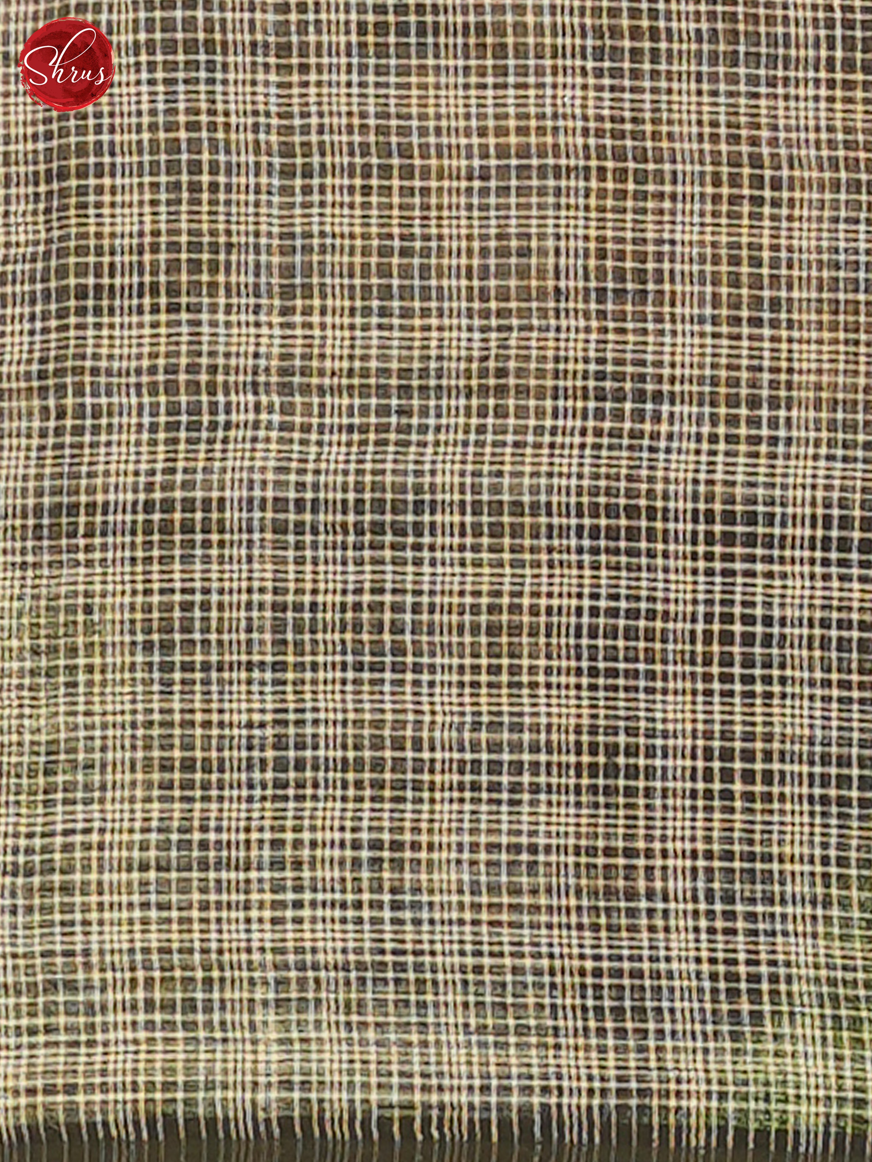 Cream & Black - Linen Saree Saree - Shop on ShrusEternity.com