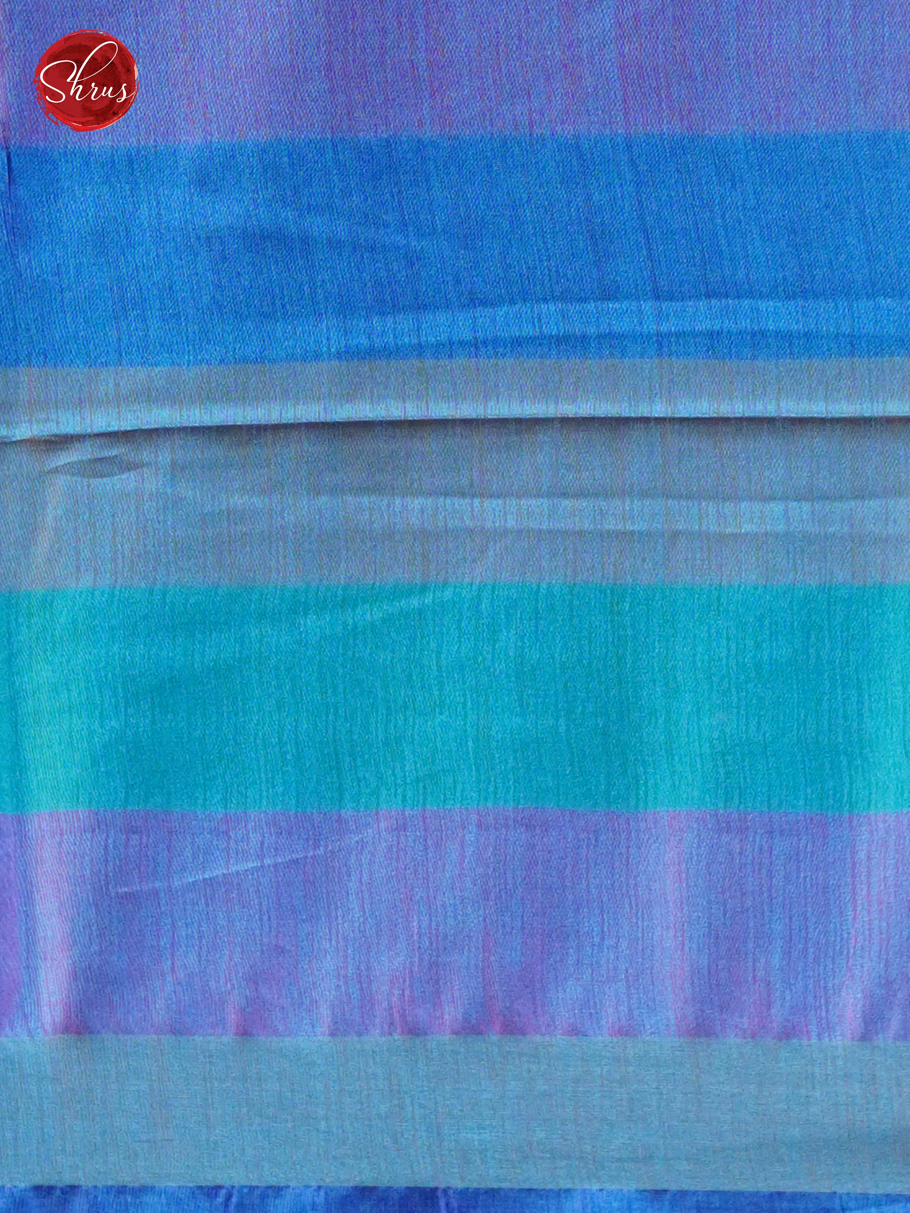 Blue & Orange - Silk cotton-half pure Saree - Shop on ShrusEternity.com