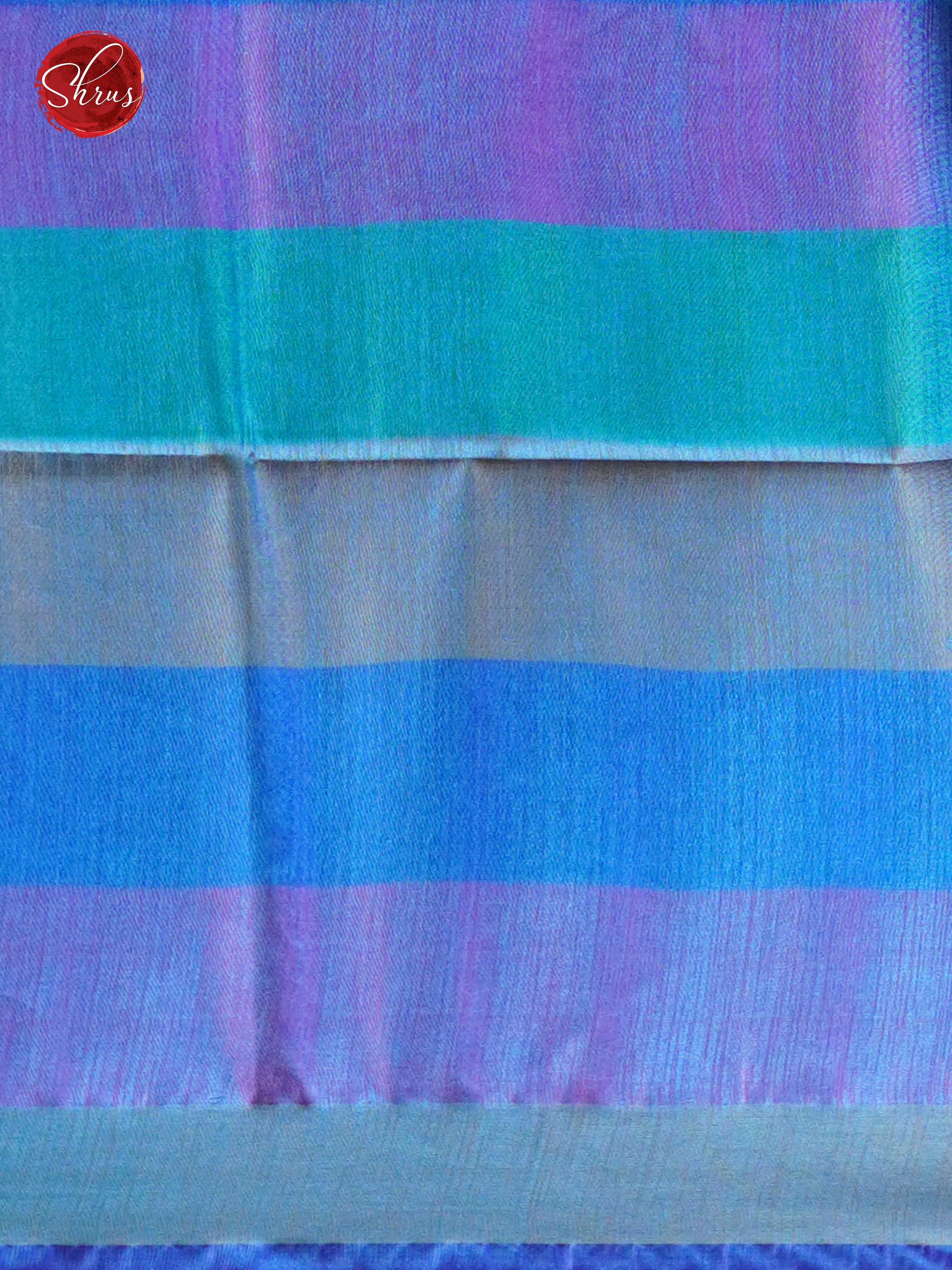 Blue & Pink - Silk cotton-half pure Saree