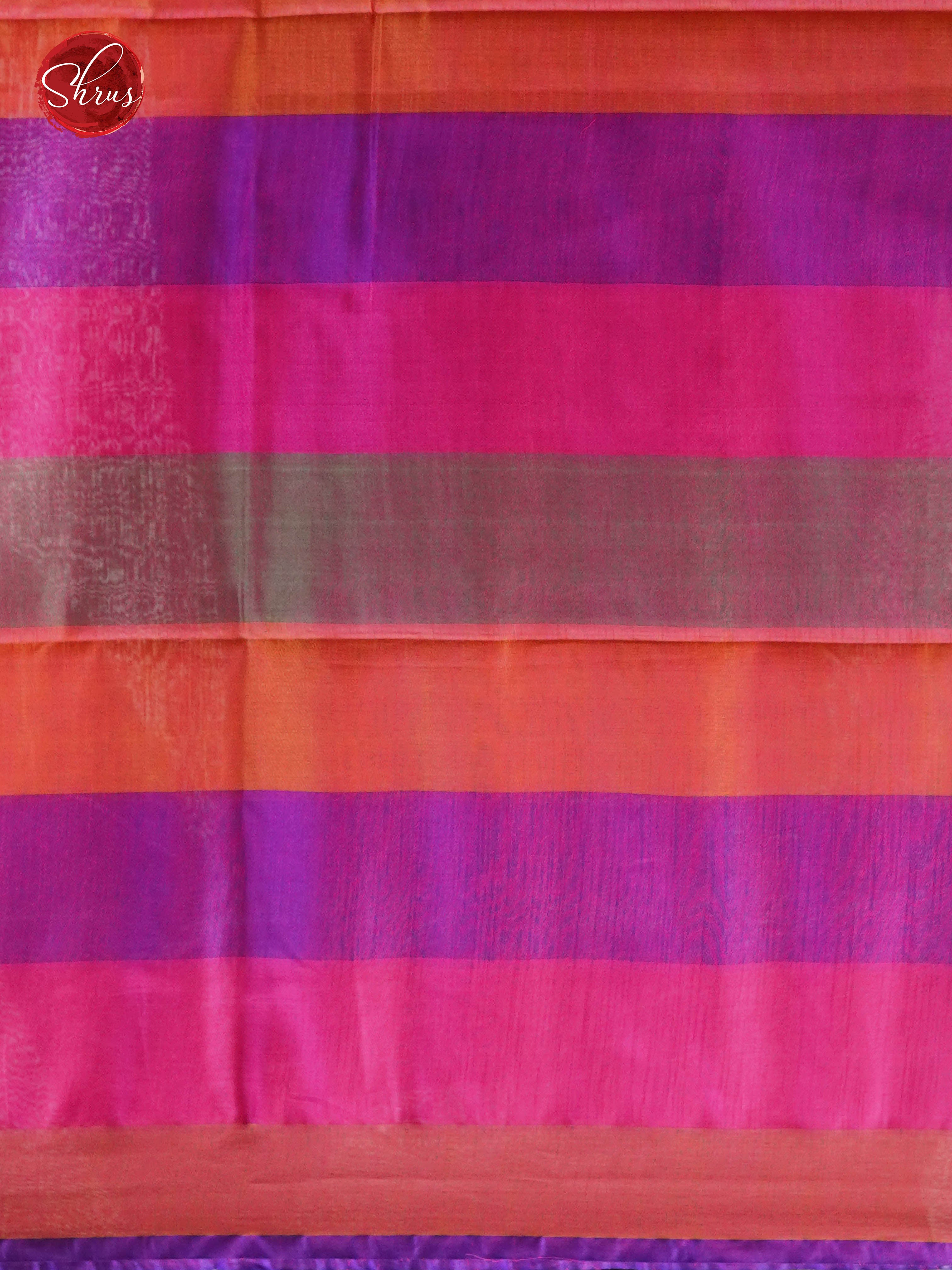 Pink & Green - Silk cotton-half pure Saree - Shop on ShrusEternity.com